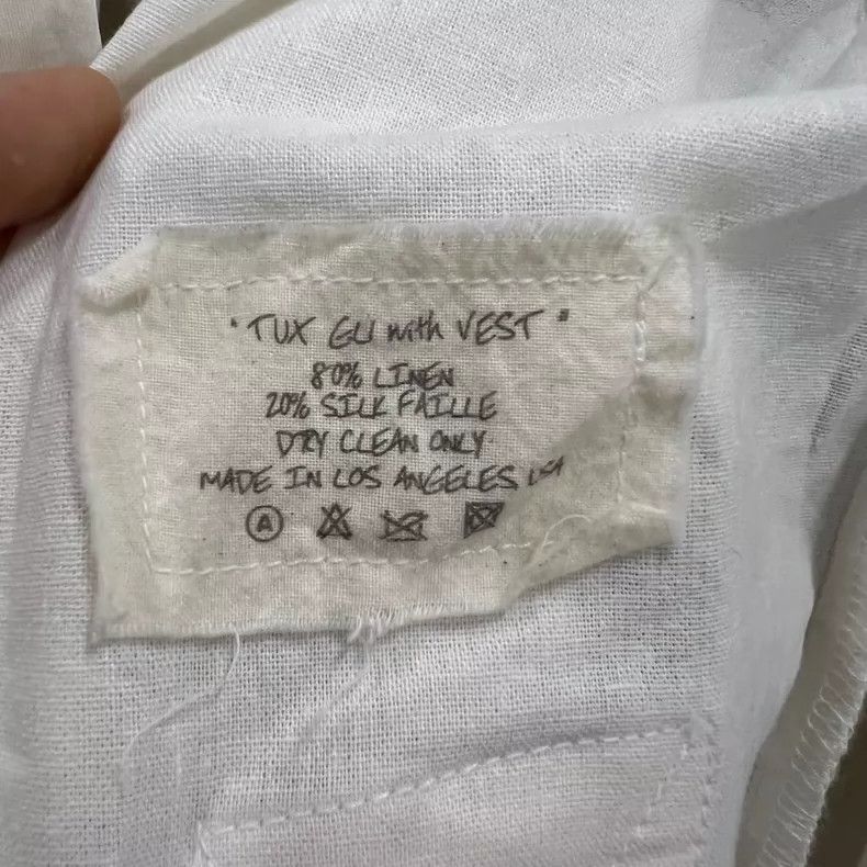 Greg Lauren greg lauren Off white fake two shirts 2506-Nextarrow Size M / US 6-8 / IT 42-44 - 5 Thumbnail