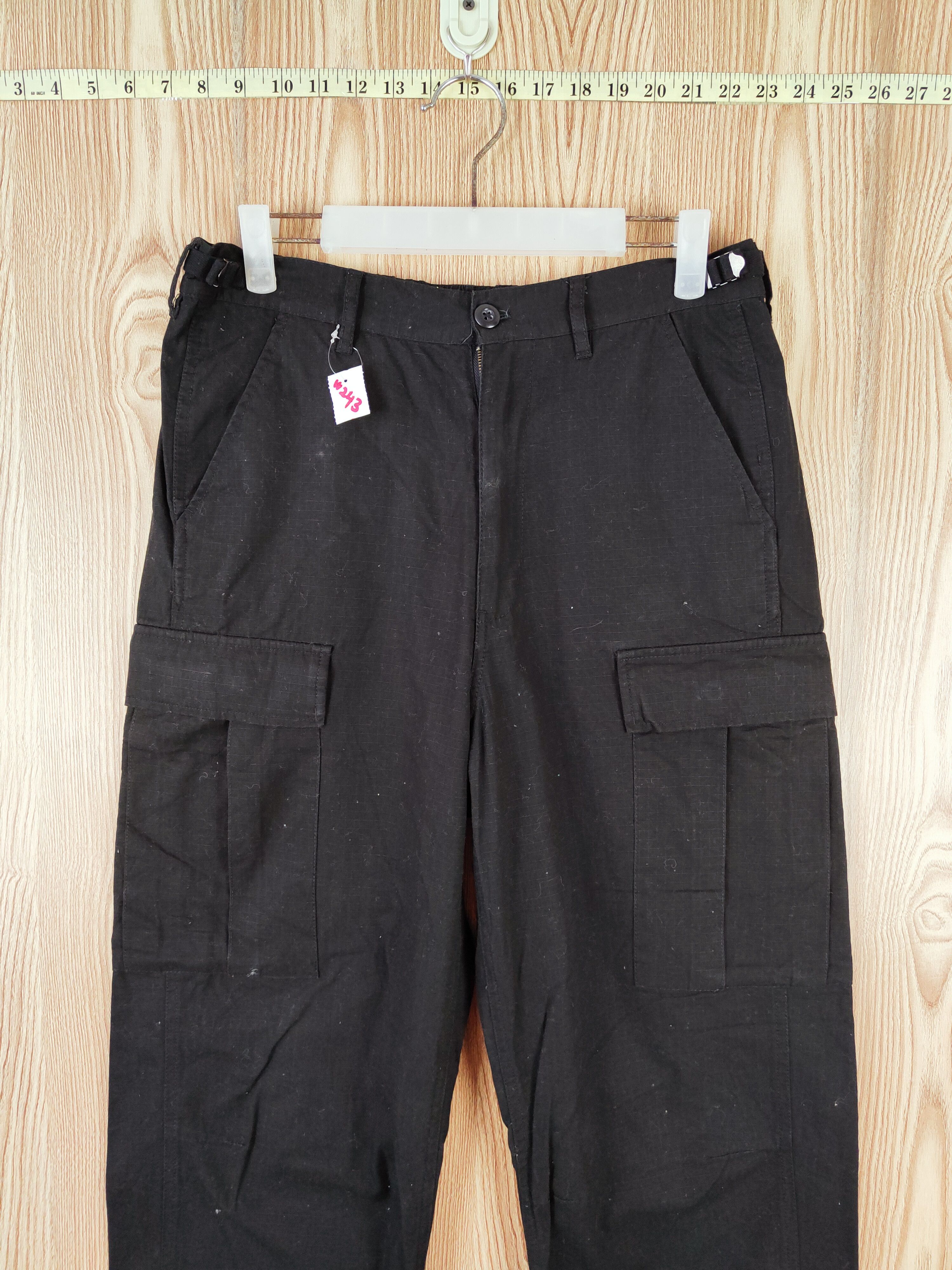 Japanese Brand ROXD Black Multipocket Tactical Cargo Pants #W243 Size US 30 / EU 46 - 2 Thumbnail