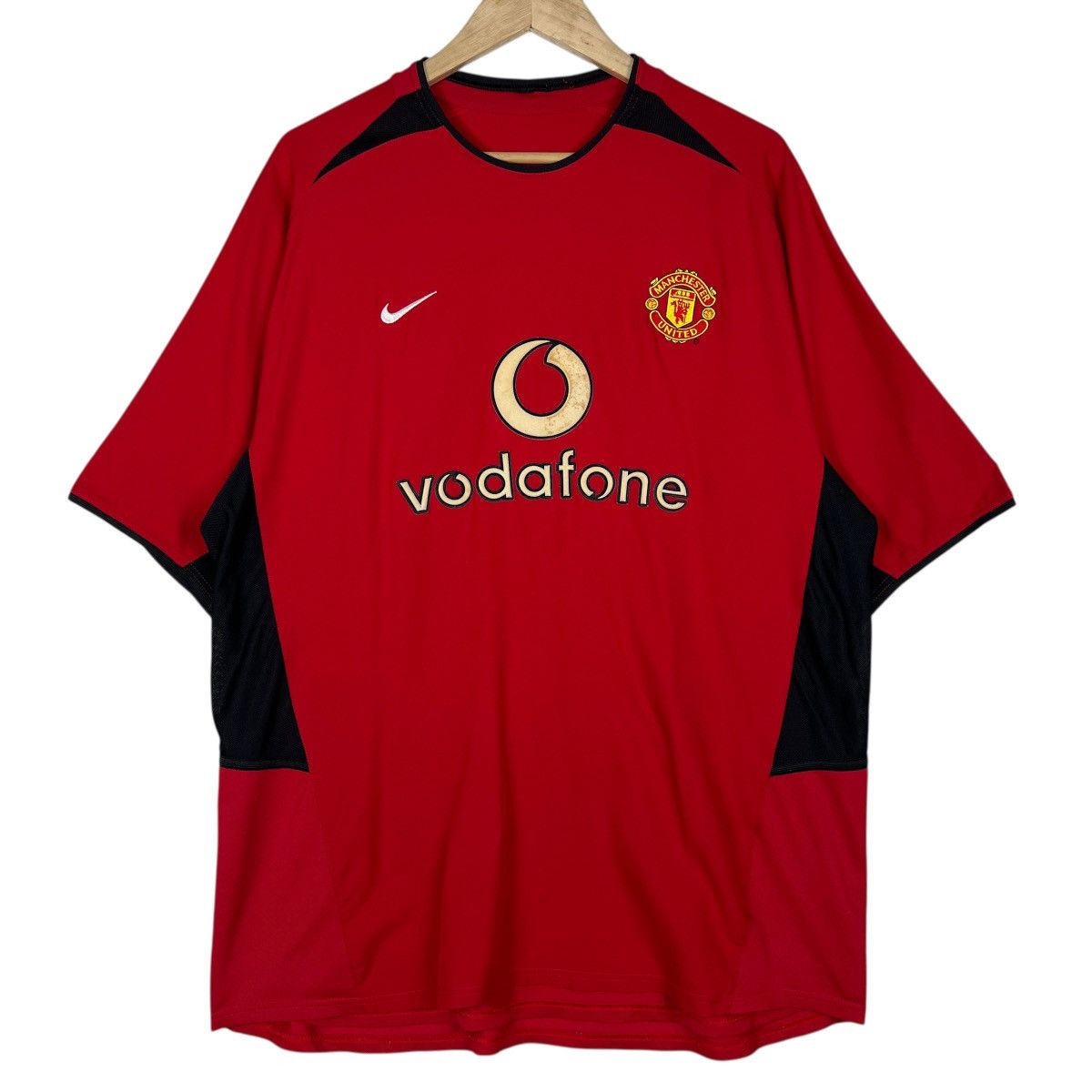 Nike 🔥 2004 Manchester United Nike Vodafone Size US XL / EU 56 / 4 - 1 Thumbnail