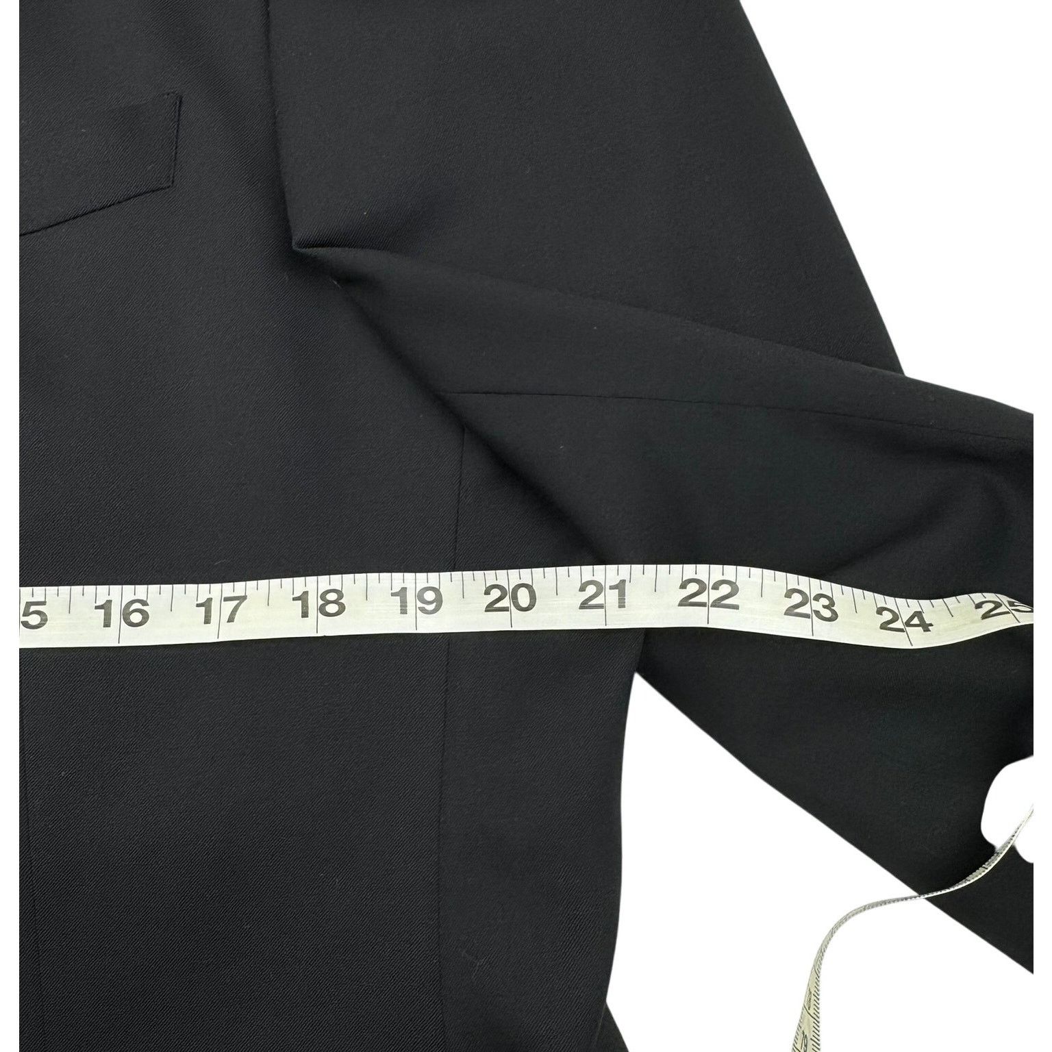 Armani Collezioni Armani Collezioni Vintage Black Wool Tuxedo Suit Jacket 42R Size 42R - 4 Thumbnail