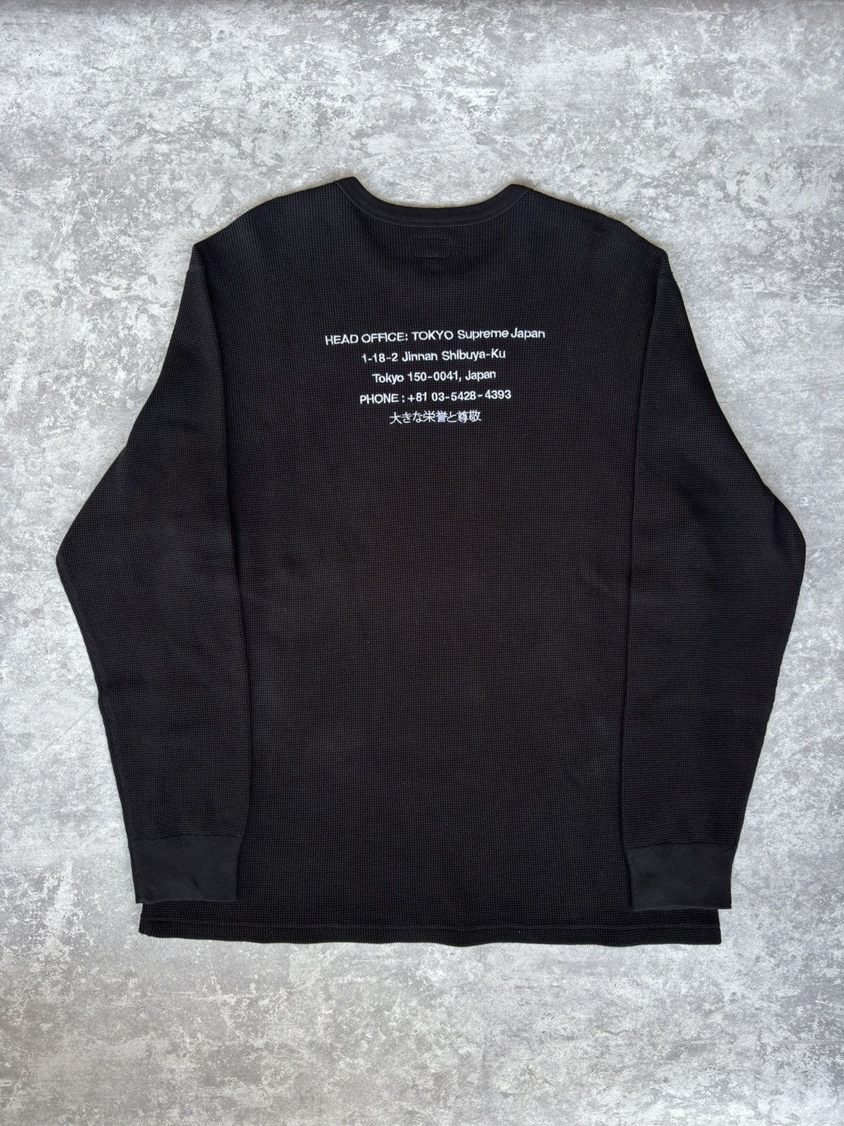 Supreme Supreme HQ Waffle Thermal Longsleeve FW19 Size US XL / EU 56 / 4 - 7 Thumbnail