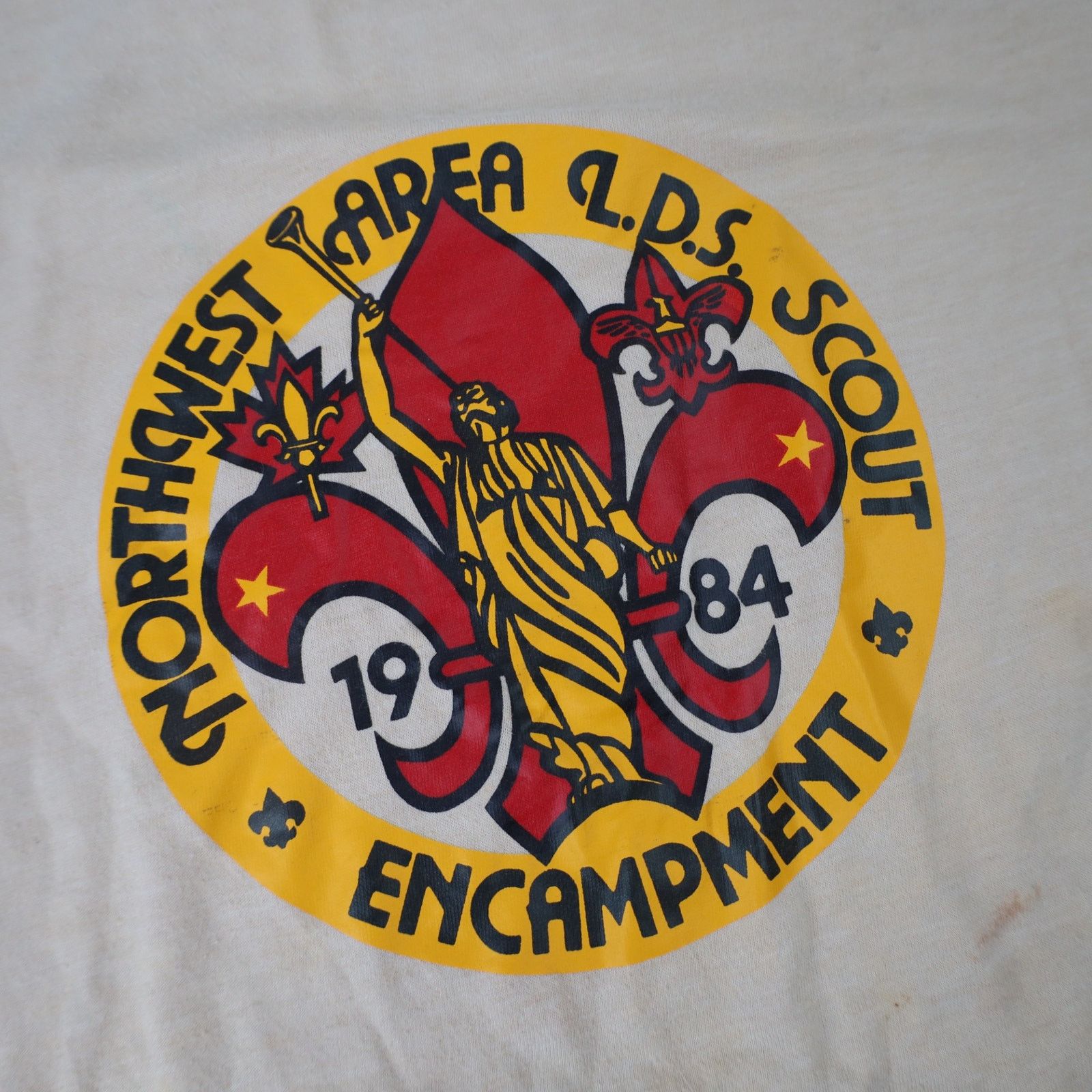 Vintage Vintage 1984 Northwest LDS Scouts Encampment Graphic T Shirt Size US XL / EU 56 / 4 - 5 Thumbnail
