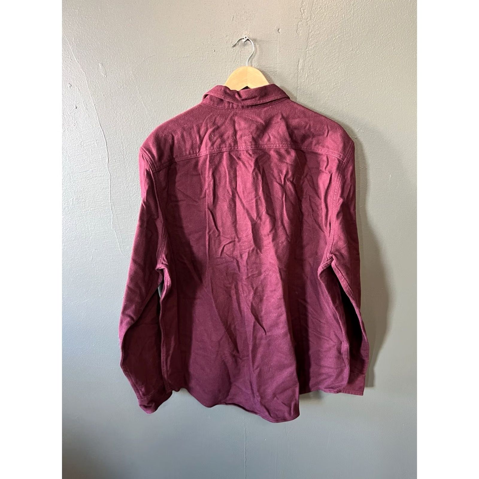 American Eagle Outfitters American Eagle Outfitters Mens Button-Up Shirt Long Sleeve Red 2XL Double Pocket Size US XXL / EU 58 / 5 - 2 Thumbnail