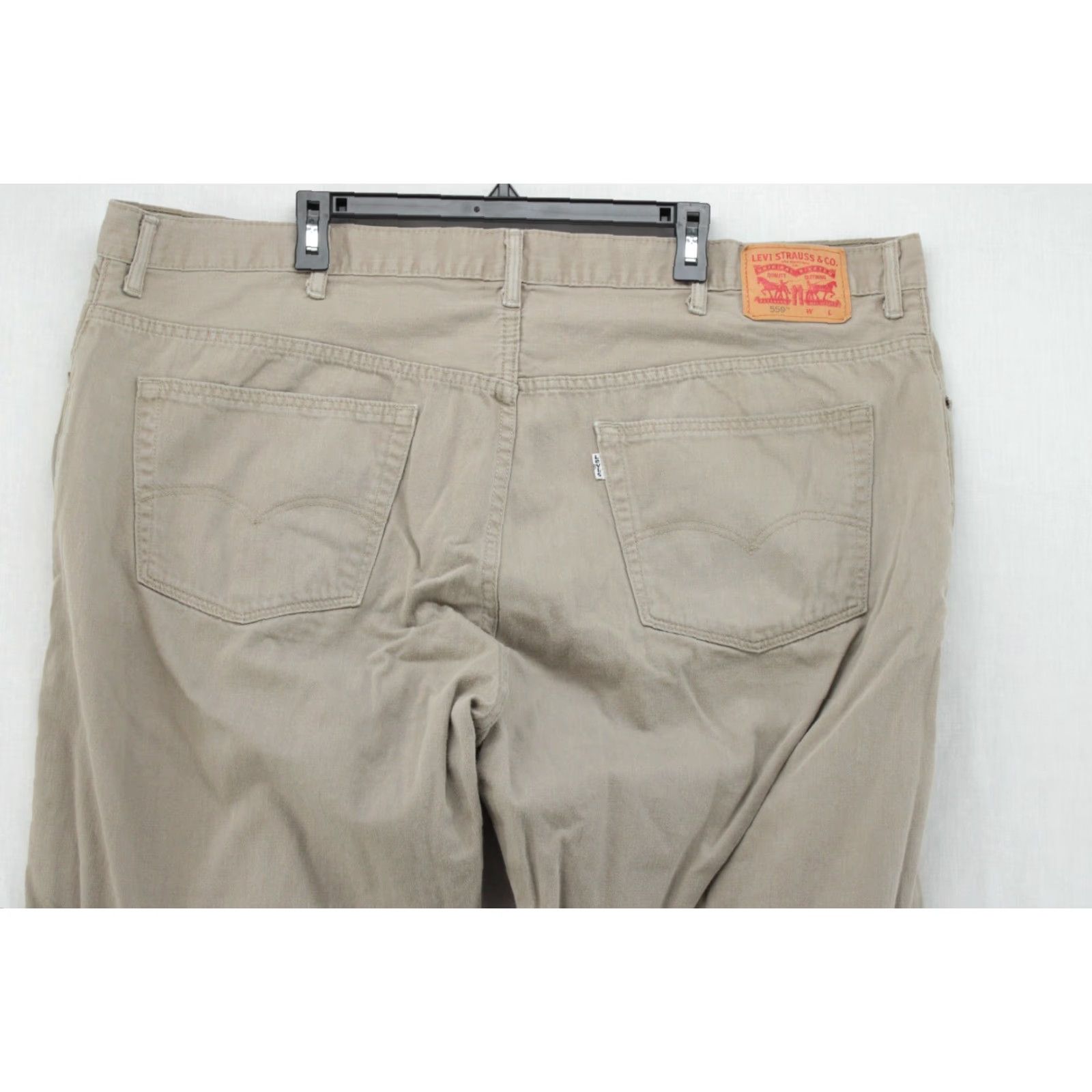 Levi's Levi's 559 Jeans - Levi's - Jeans - Men - 46x31 - Khaki Denim Relaxed Fit Straight Leg - 5-Pocket - USA Workwear - Beige - Regular Size - 46W x 31L Size US 30 / EU 46 - 7 Thumbnail