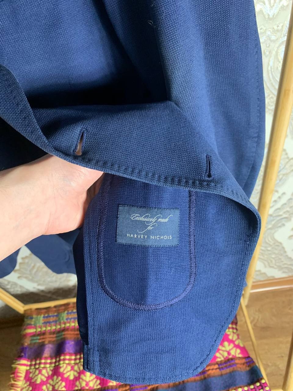 Fruit Of The Loom × Tombolini TOMBOLINI LORO PIANA BLAZER COTTON SUIT FASHION CLASSIC Y2K Size 48S - 9 Thumbnail