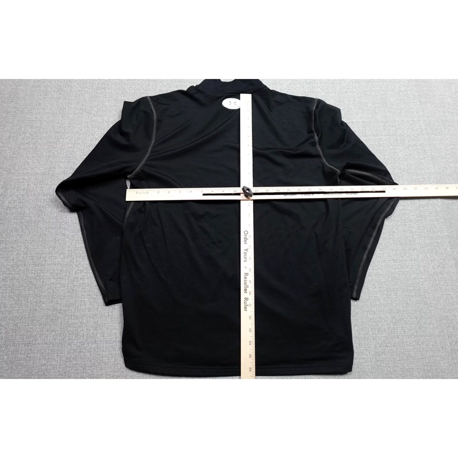 Under Armour Under Armour ColdGear Shirt Mens L Black Mock Neck Thermal Athletic Base Layer Long Sleeve Size US L / EU 52-54 / 3 - 6 Thumbnail