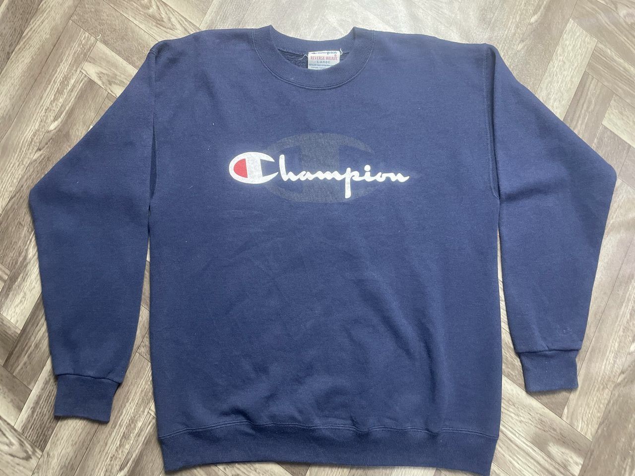 Champion × Vintage Vintage Champion Reverse Wave Sweatshirt Size US L / EU 52-54 / 3 - 1 Thumbnail