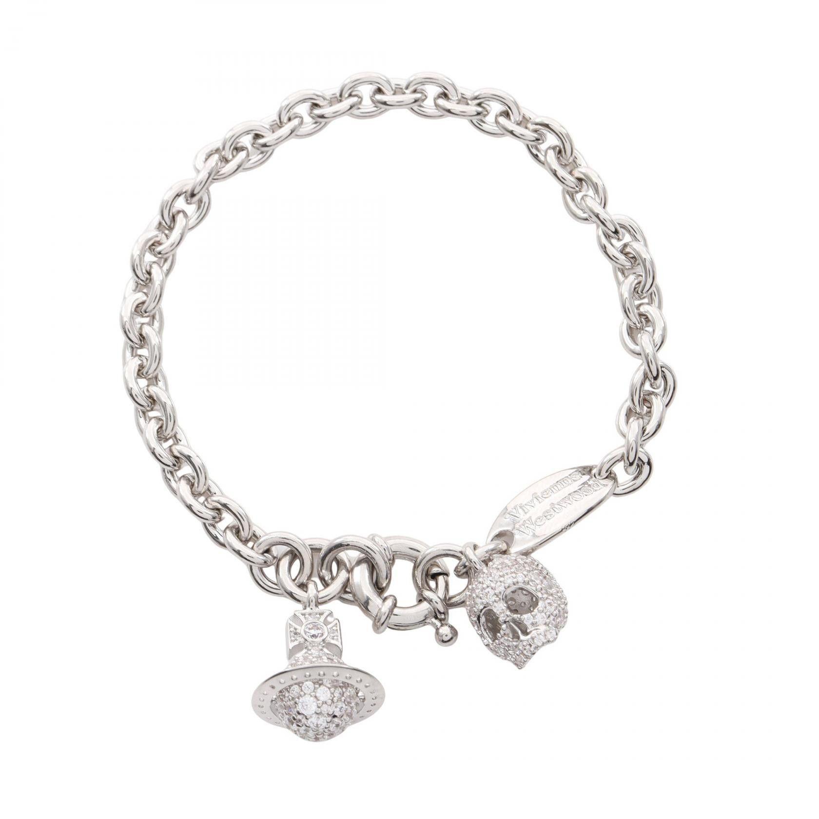 Vivienne Westwood Vivienne Westwood Vivienne Westwood CIRCE Stainless Steel Bracelet Metal Bracelet 6102025B/02P102 DUTY FREE for USA Size ONE SIZE - 1 Thumbnail