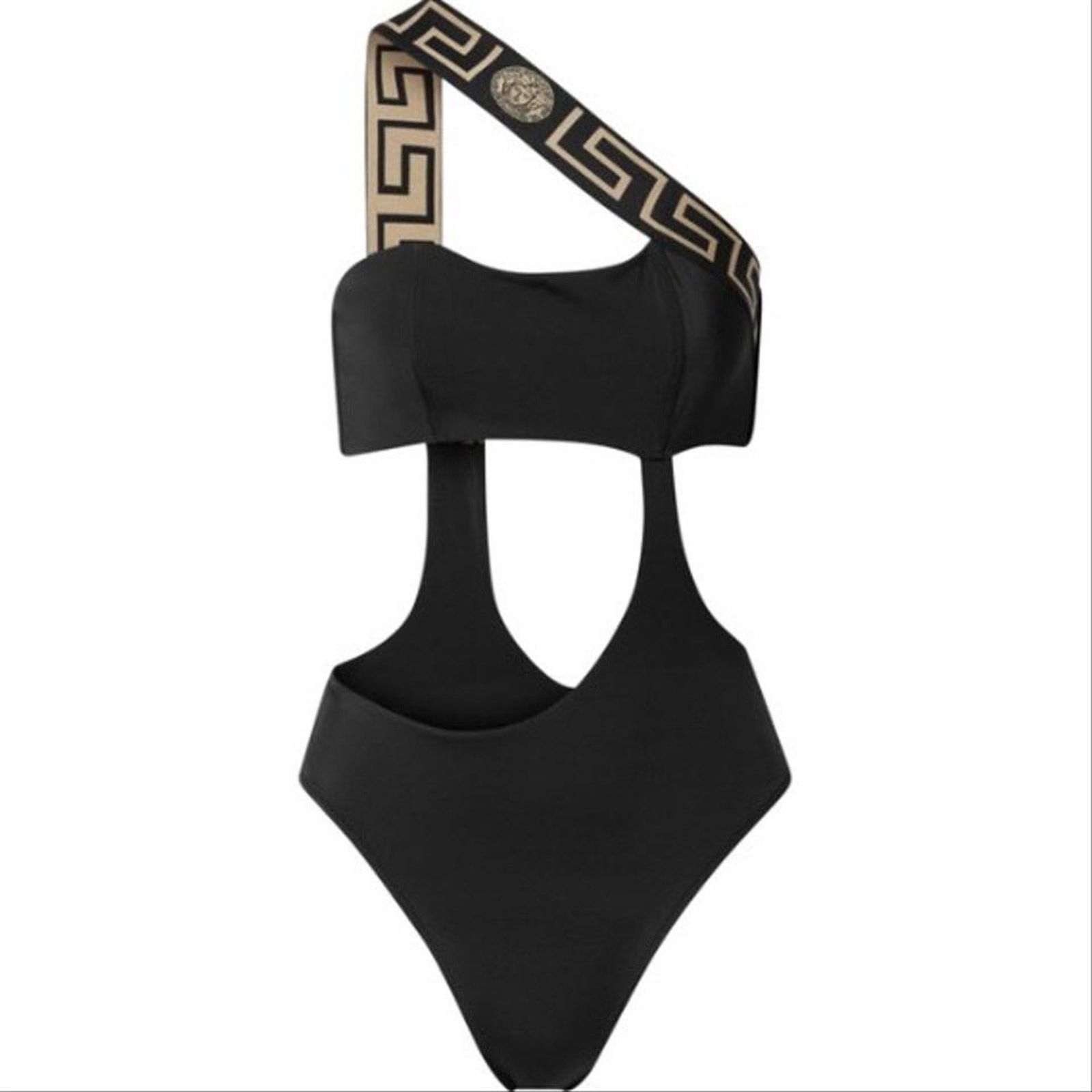 Versace Medusa Greca logo jacquard cutout swimsuit XS Size XS / US 0-2 / IT 36-38 - 1 Thumbnail