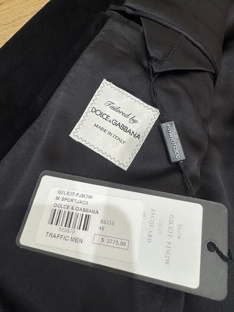 Dolce & Gabbana Dolce and Gabanna Floral Blazer with Velvet Lapel Size 48R - 17 Thumbnail