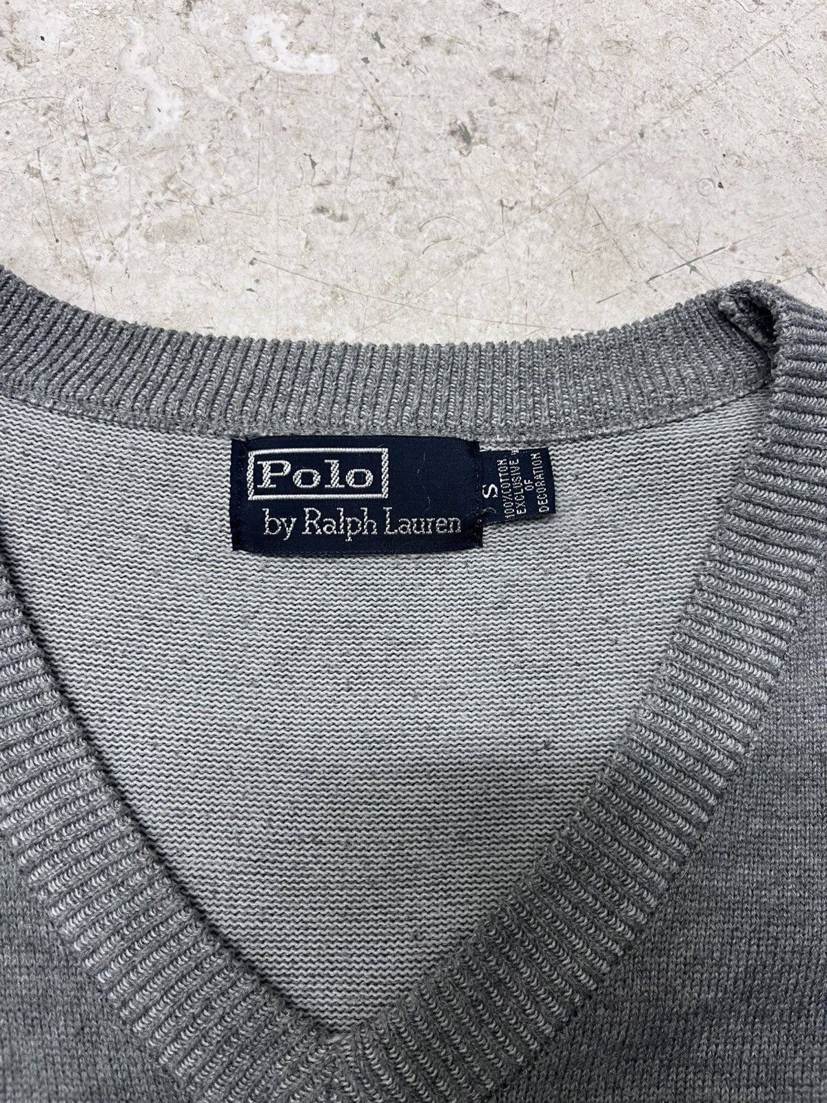 Polo Ralph Lauren Grey polo ralph lauren v-neck sweater Size US S / EU 44-46 / 1 - 3 Thumbnail