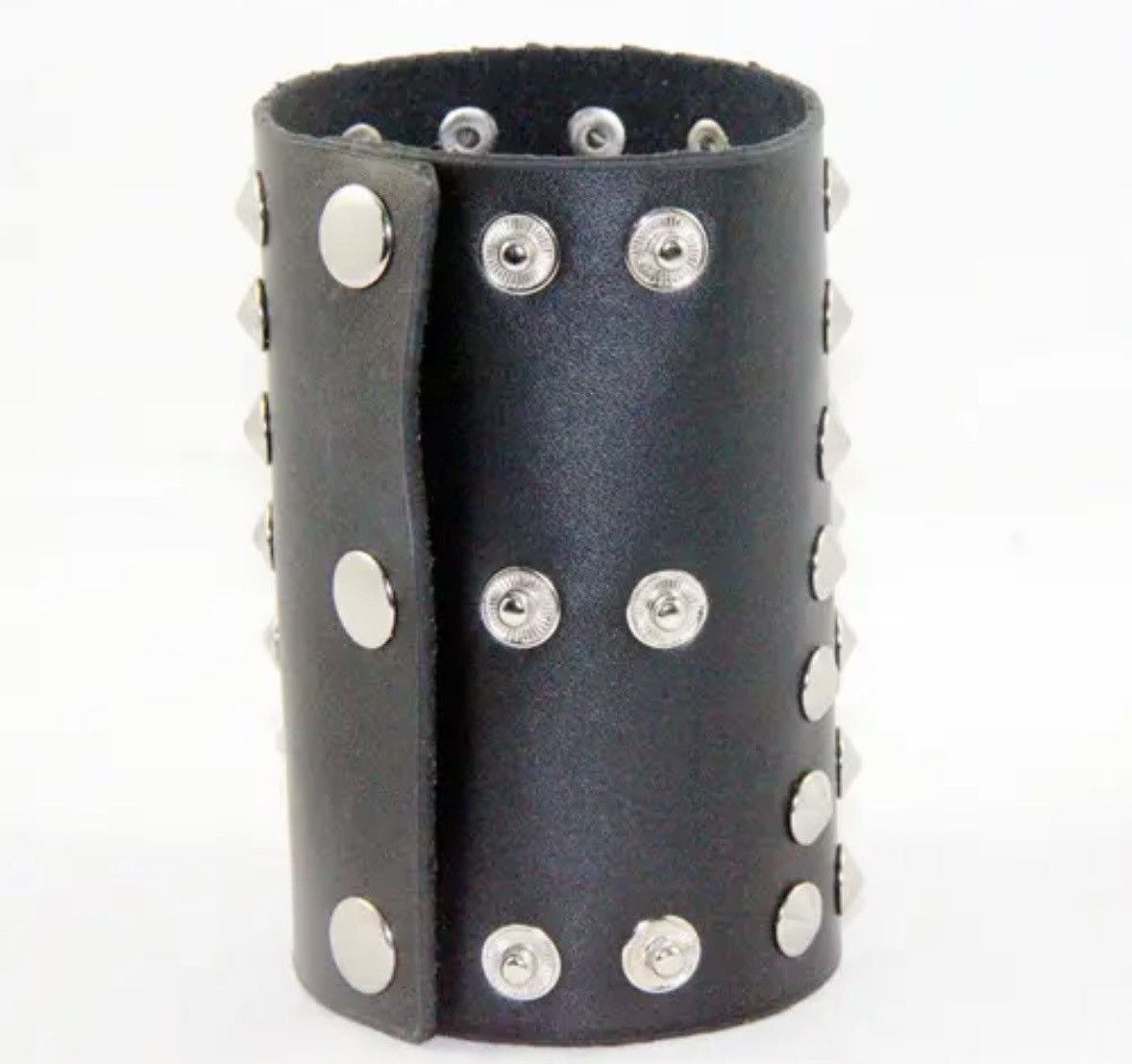 Jewelry Punk Rivet Leather Hand Bracelet Size ONE SIZE - 3 Thumbnail