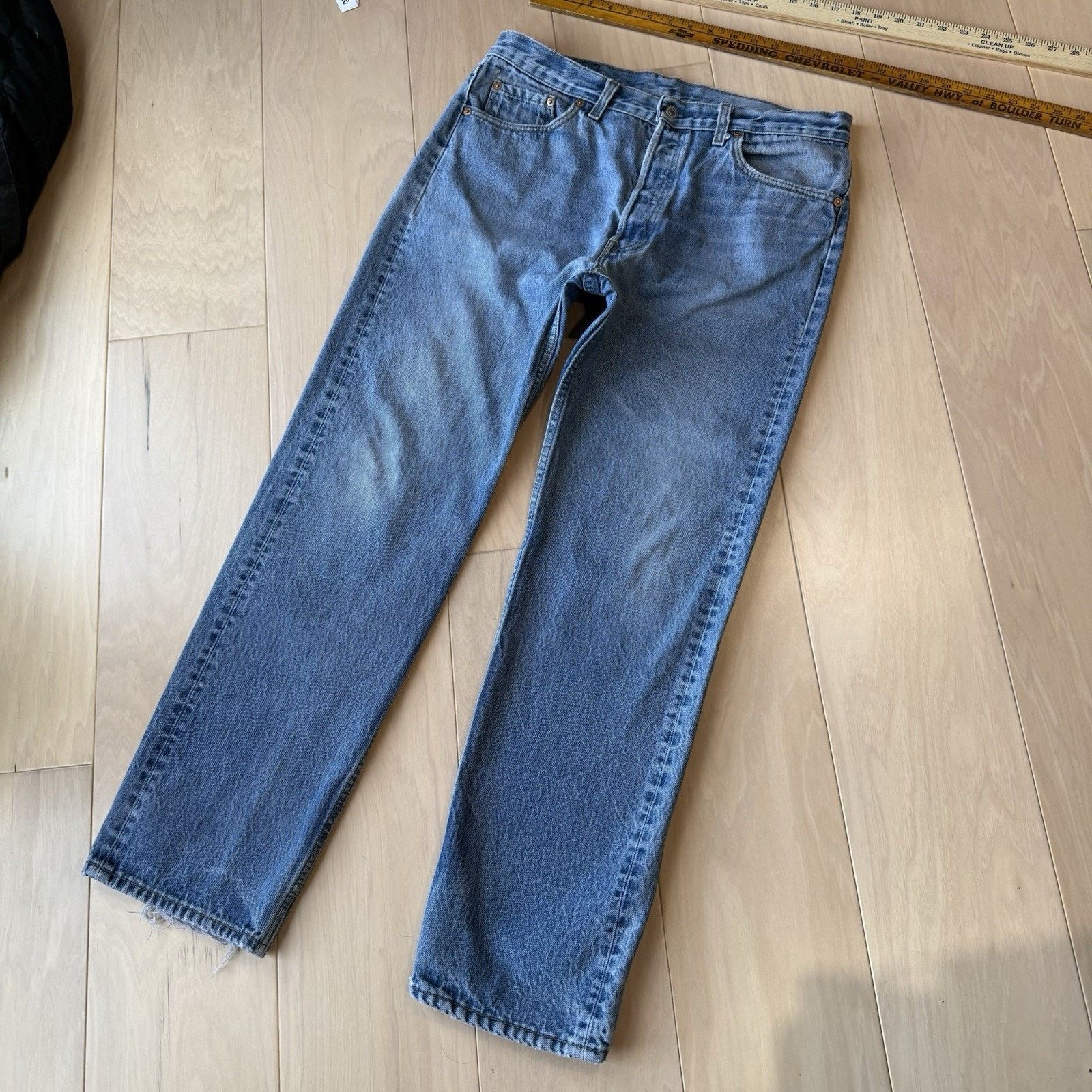 Levi's Vintage Levis 501 Jeans 34 Straight Leg 90s Denim Workwear Size US 34 / EU 50 - 12 Thumbnail