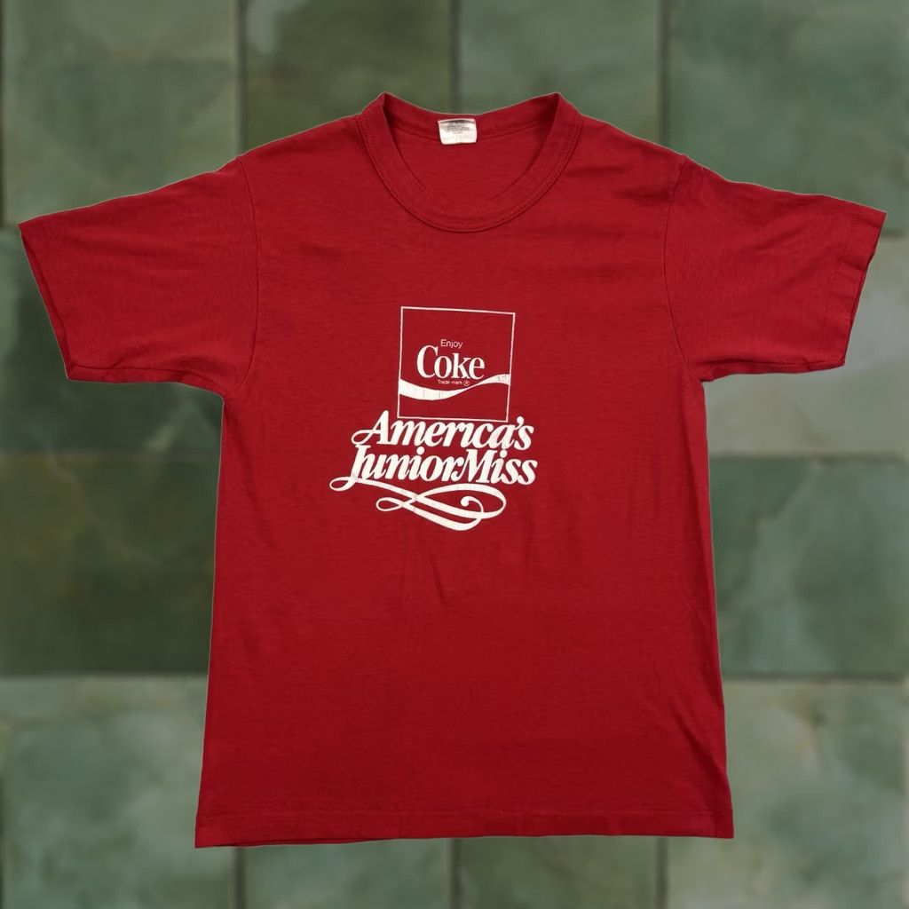 Vintage Vintage Coca Cola Americas Junior Miss Shirt Adult Medium 1980s Hipster Punk Size US M / EU 48-50 / 2 - 1 Thumbnail