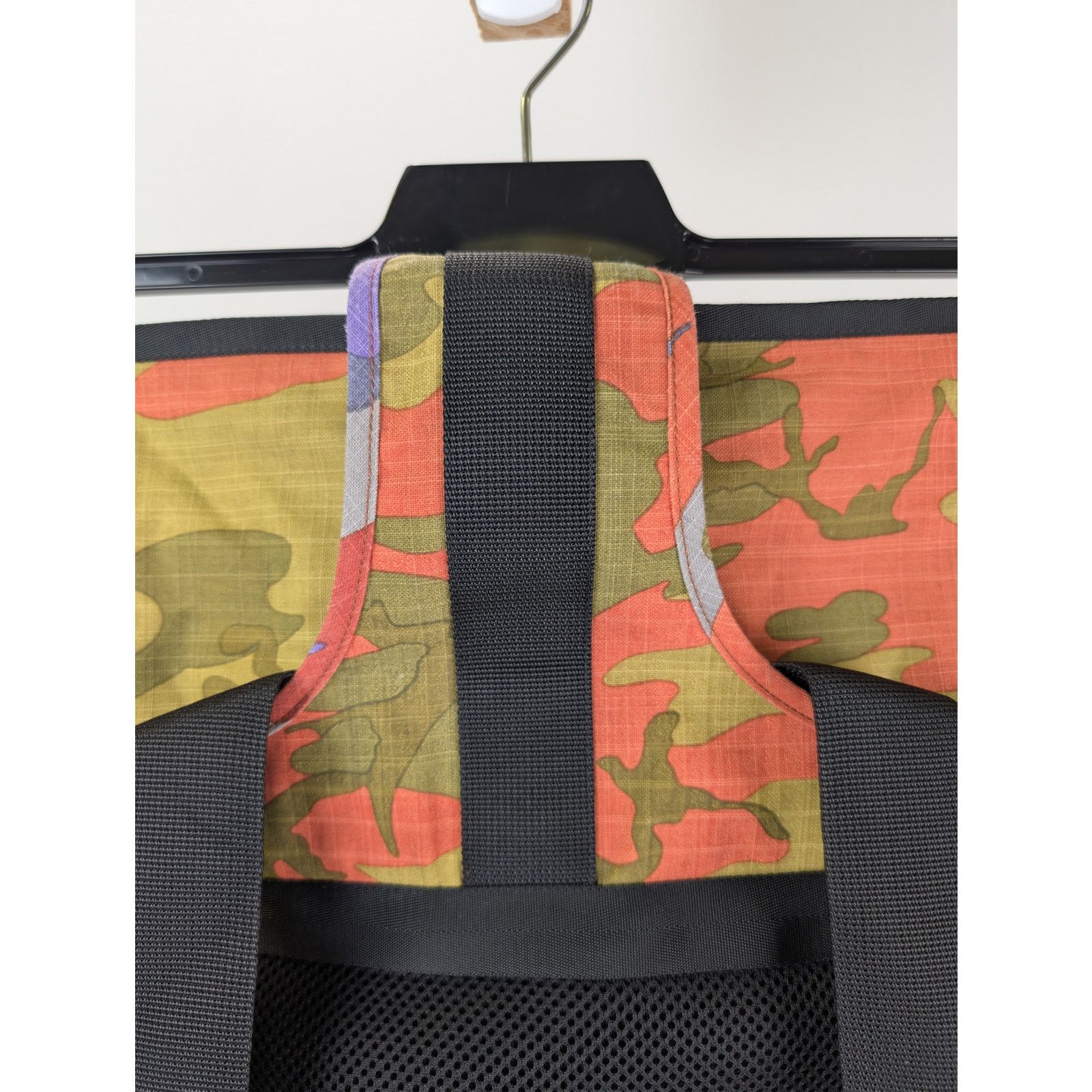 Stone Island o1rshd1 Heritage Camo Ripstop Nylon Watro Backpack Orange Size ONE SIZE - 11 Thumbnail