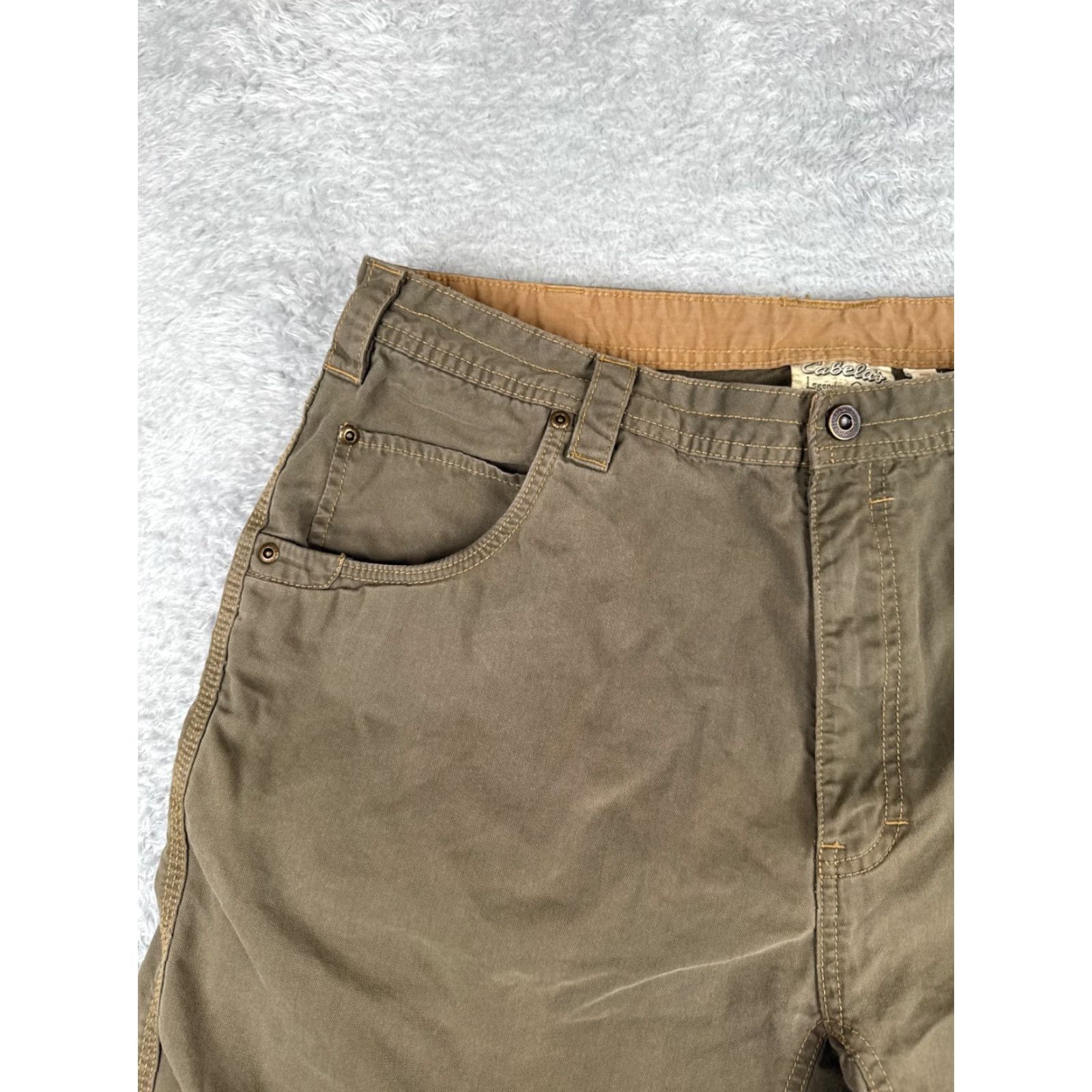 Vintage VINTAGE Columbia Mens Shorts 38 Green Beige Canvas Cargo 8in Inseam Regular 36x8 Casual Outdoors Men Size US 38 / EU 54 - 4 Thumbnail