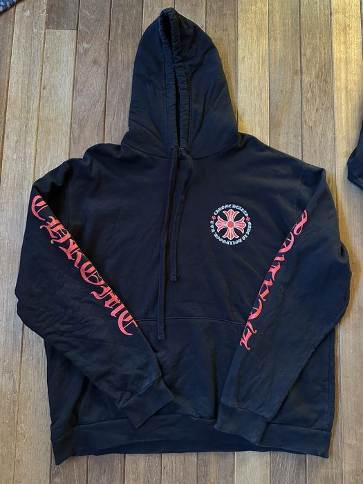 Chrome Hearts Chrome Hearts Red Cross Hoodie | Grailed