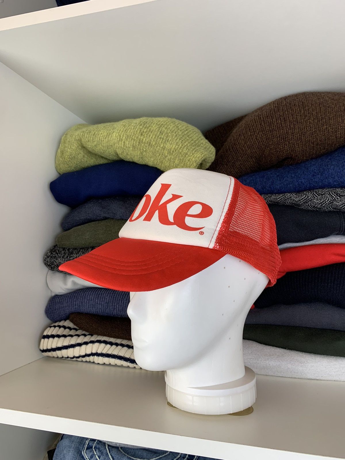 Vintage Vintage Coca Cola Coke Trucker Cap Hat Size ONE SIZE - 9 Thumbnail