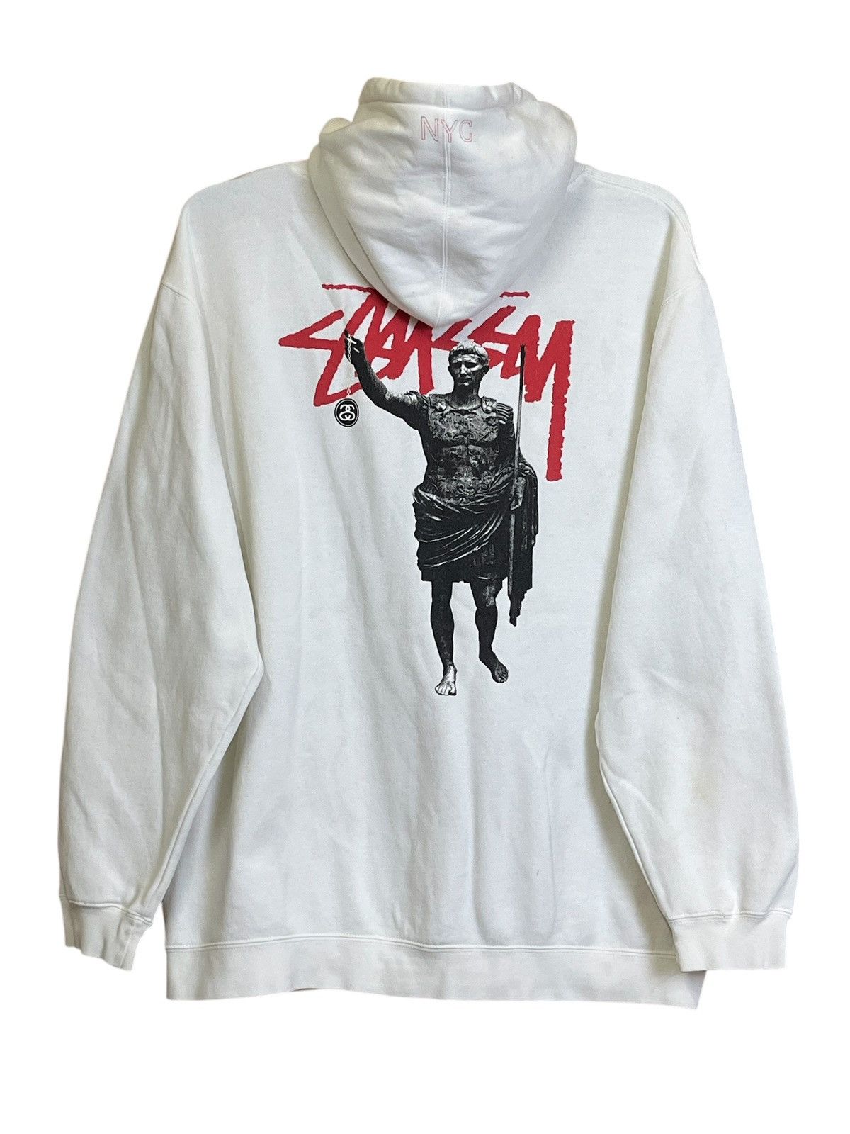 Stussy RARE🔥VINTAGE STUSSY AUGUSTUS STATUE NYC PULLOVER HOODIES Size US L / EU 52-54 / 3 - 1 Thumbnail