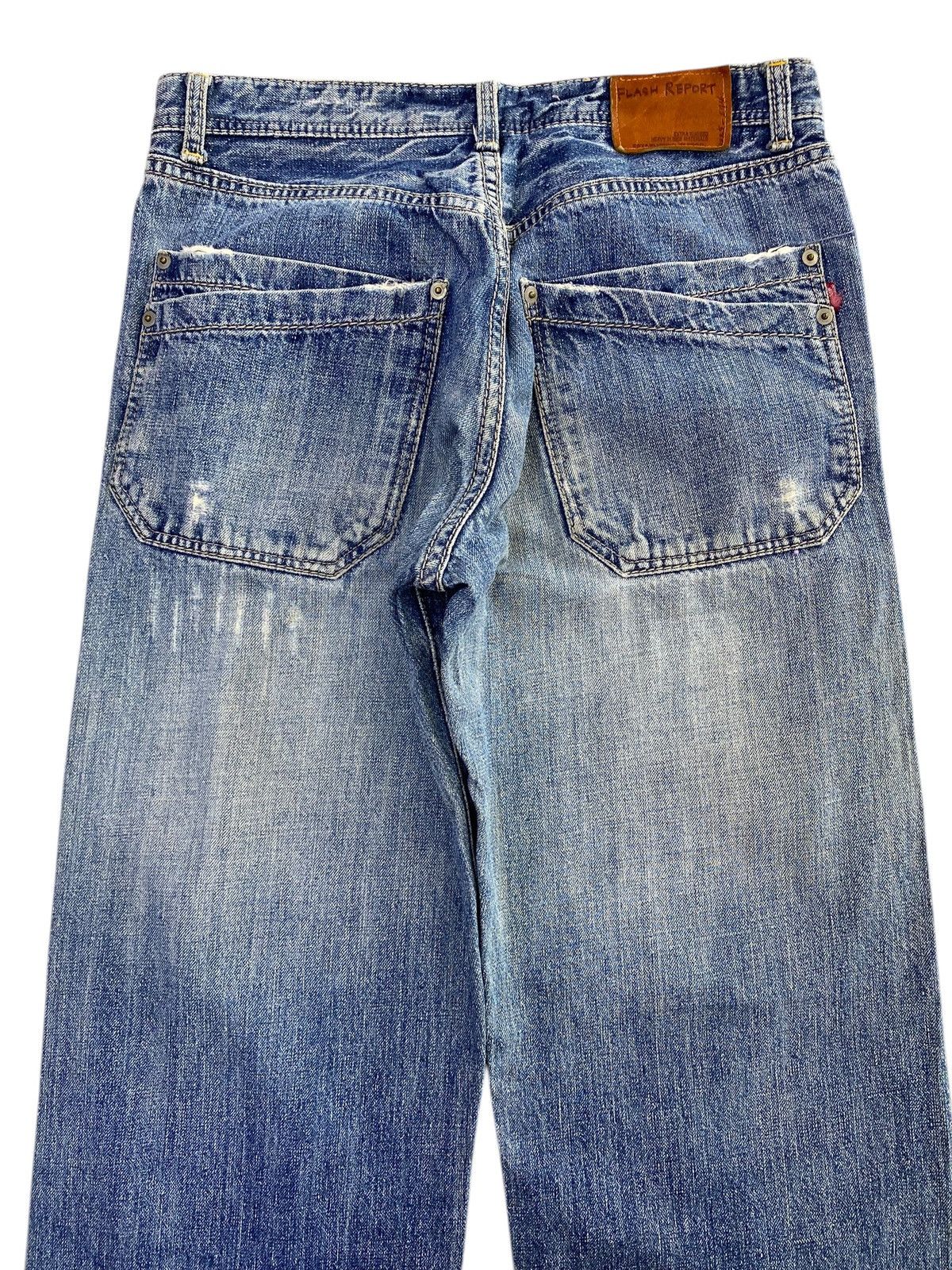 Other Flash Report Faded Wash Ripped Style Baggy Jeans Size US 30 / EU 46 - 4 Thumbnail