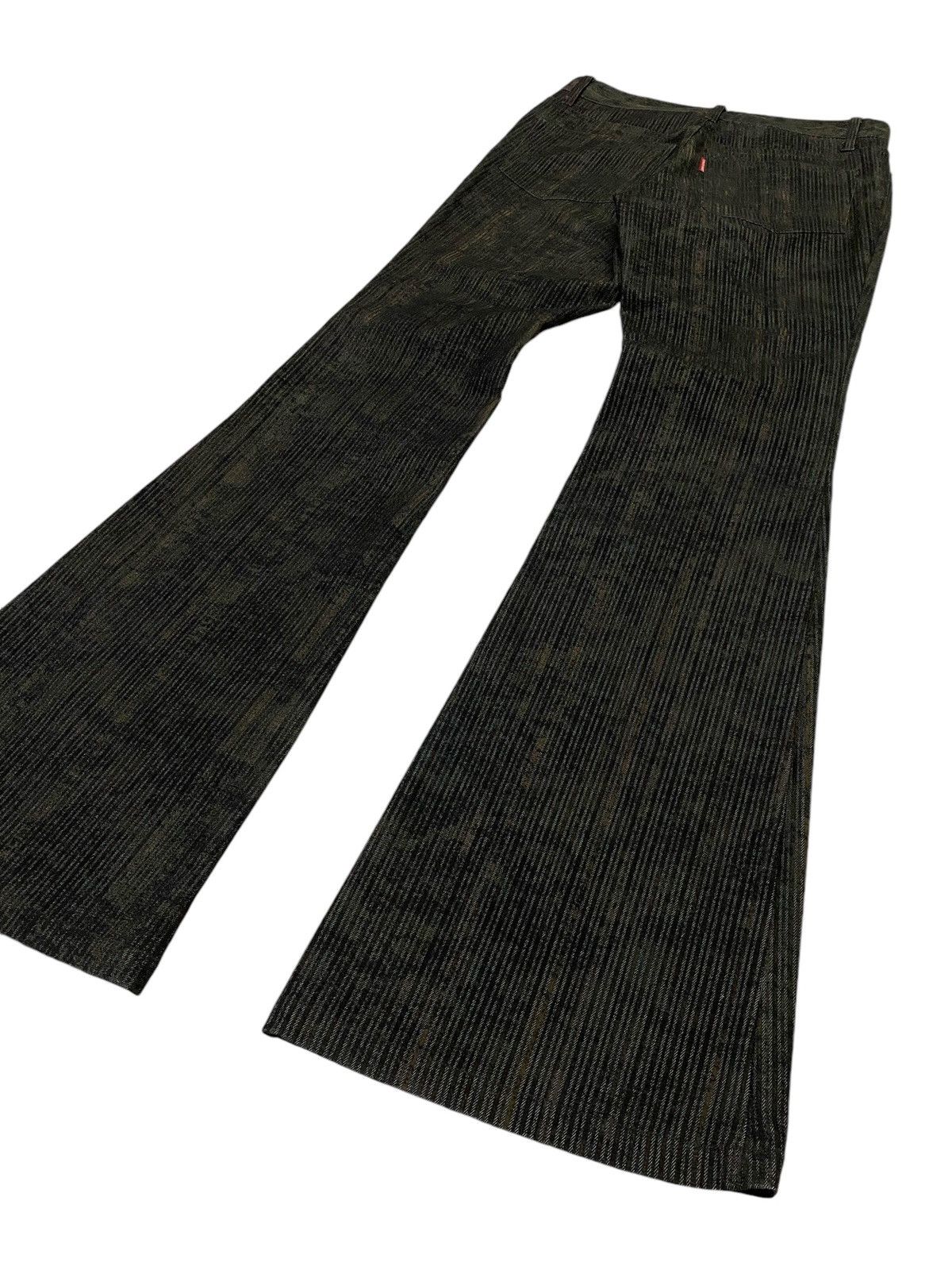 Tornado Mart 💃Tornado Mart Flare Embossed Stripes Jeans Size US 28 / EU 44 - 11 Thumbnail