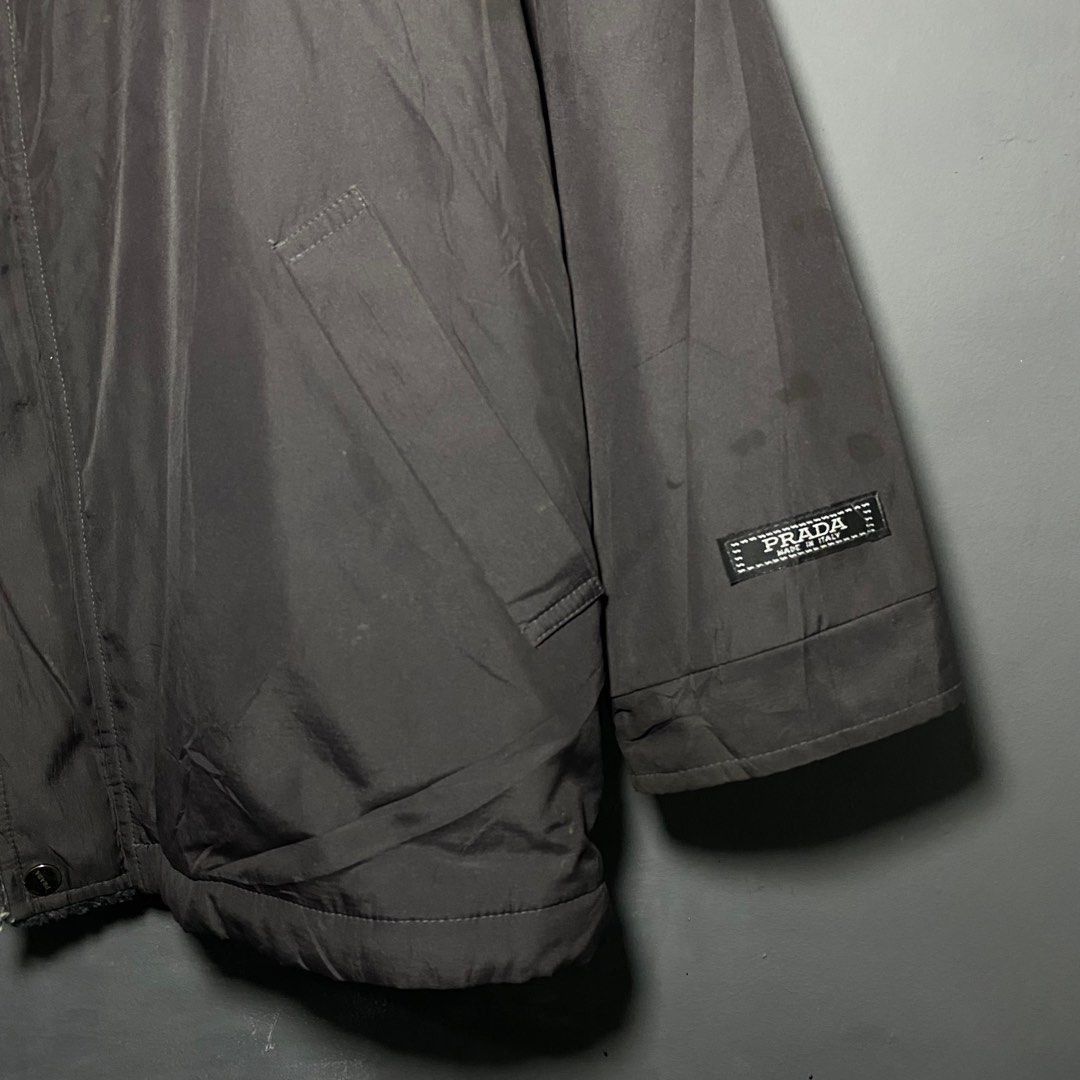 Prada Prada jacket black with fur Size US L / EU 52-54 / 3 - 6 Thumbnail