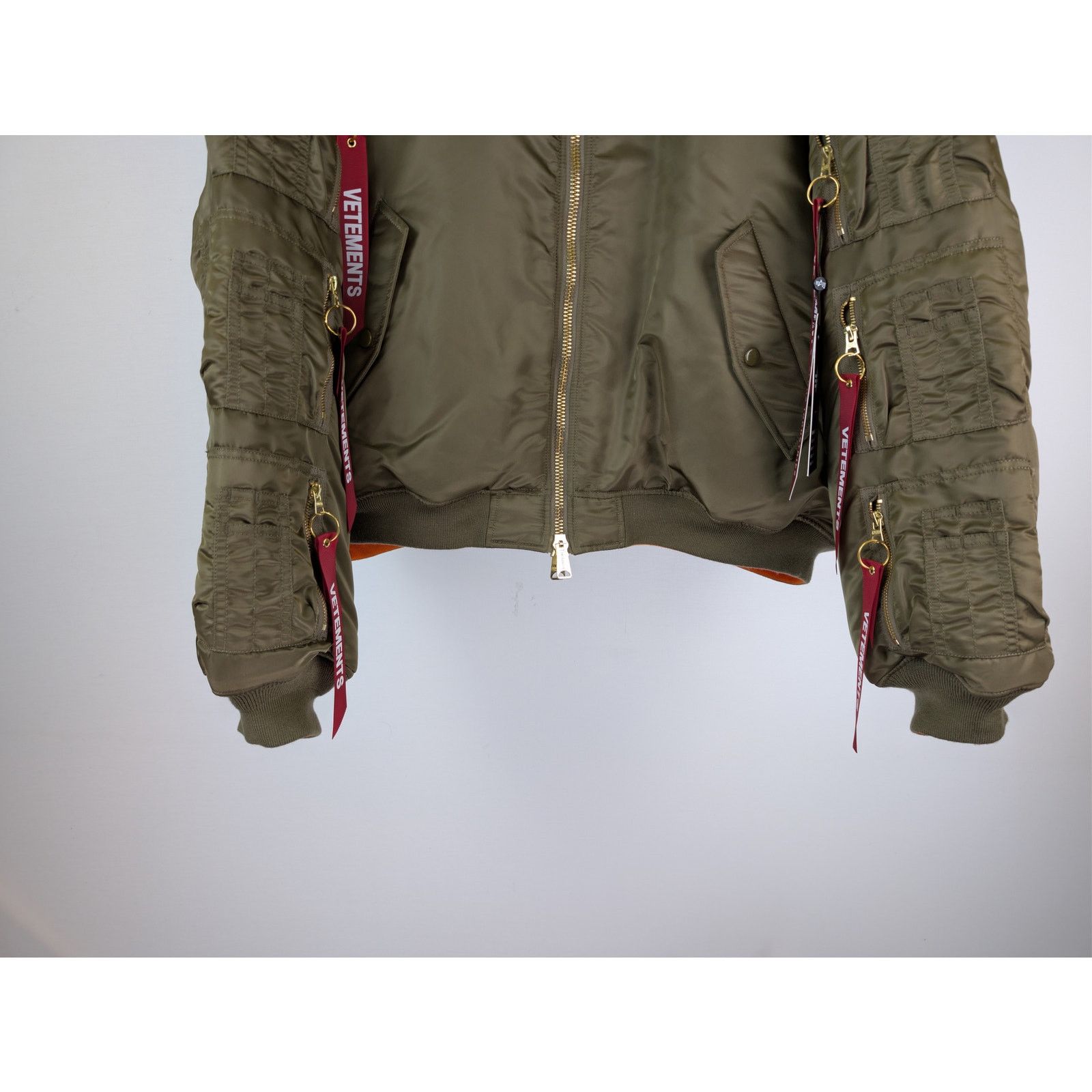 Vetements o1rshd1 Cargo Bomber Jacket in Green Size US M / EU 48-50 / 2 - 4 Thumbnail