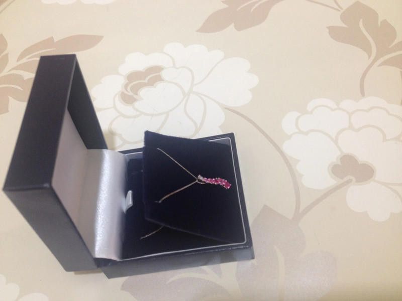 Designer 9CT White Gold Pink Diamond Necklace // Size ONE SIZE - 9 Thumbnail