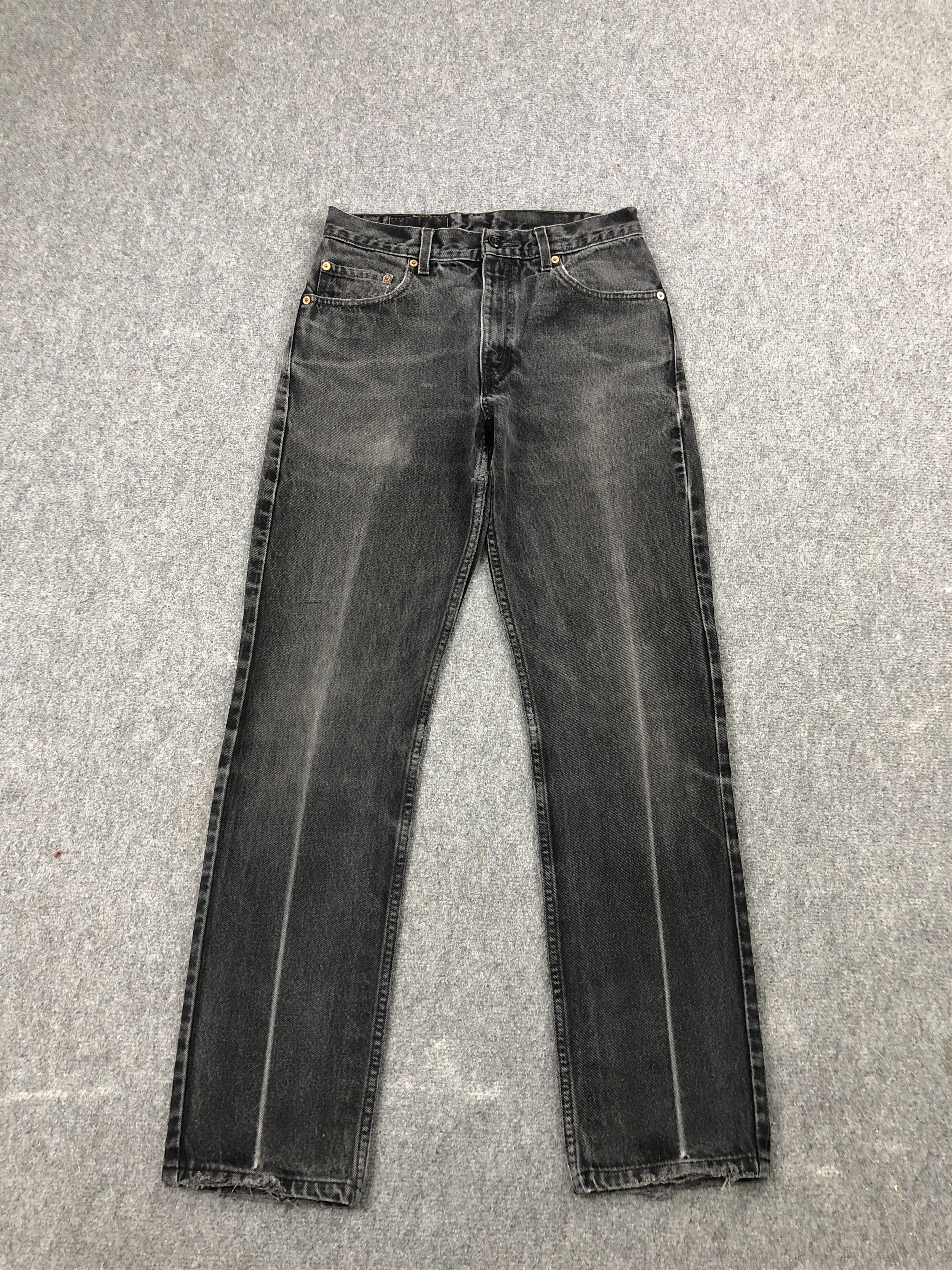 Levi's Vintage 90s Levis 505 Black Regular Fit Jeans DP2457 Size US 29 - 1 Thumbnail