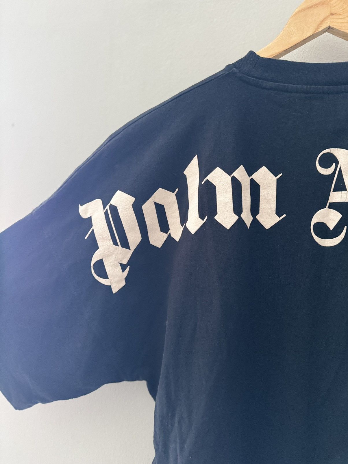 Palm Angels Palm Angels OG Cropped Tee T-Shirt Back Logo Size US S / EU 44-46 / 1 - 11 Thumbnail