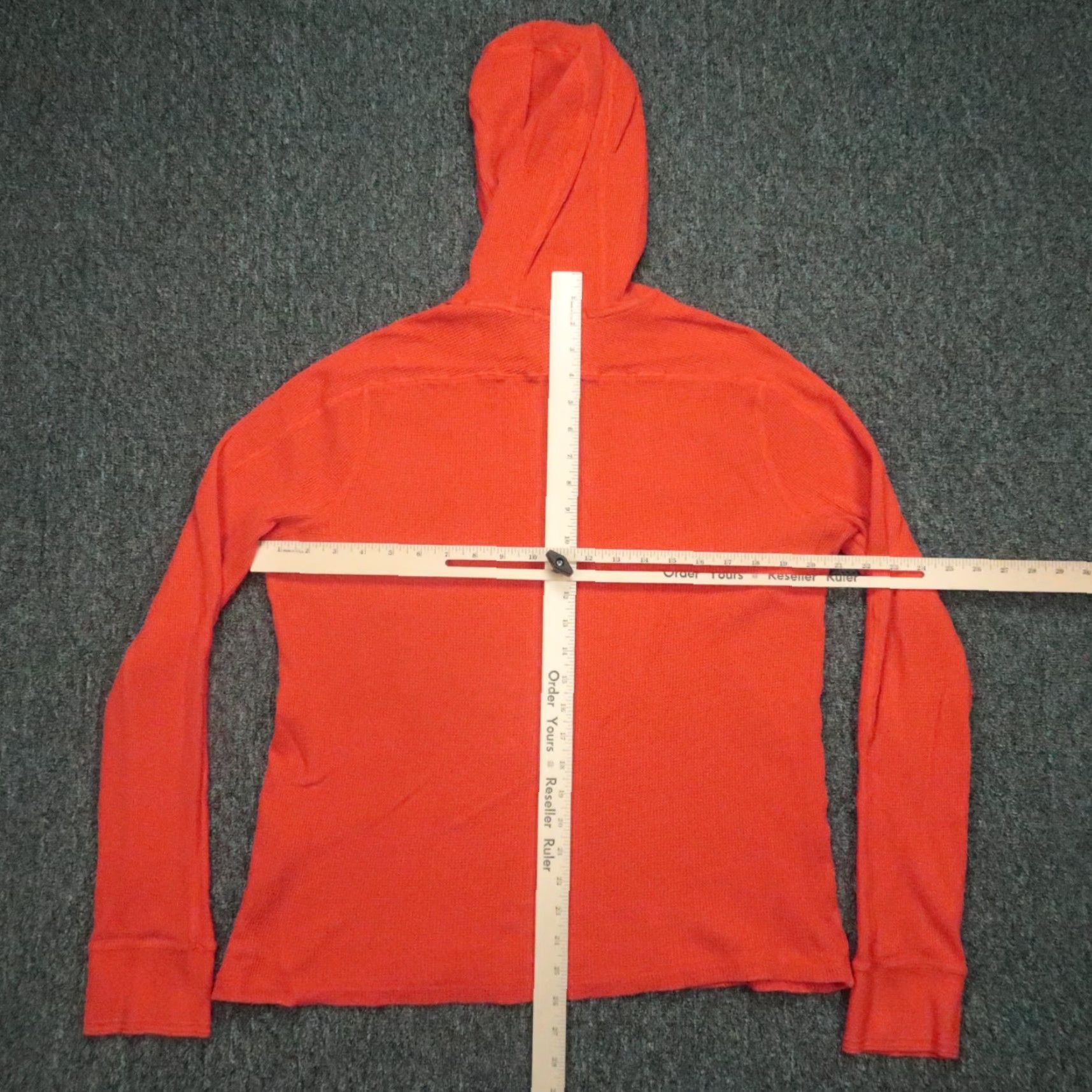 RLX Ralph Lauren RLX Ralph Lauren Hoodie Womens Large Orange Lightweight Waffle Knit Pullover Size L / US 10 / IT 46 - 5 Thumbnail