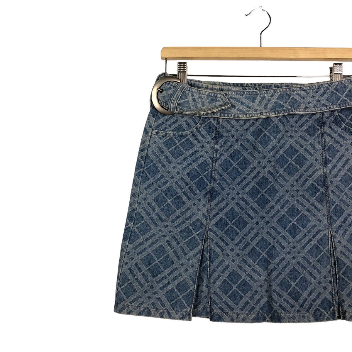 Burberry 🔥Denim Skirt Vintage Burberry London Blue Label Size 28" / US 6 / IT 42 - 4 Thumbnail