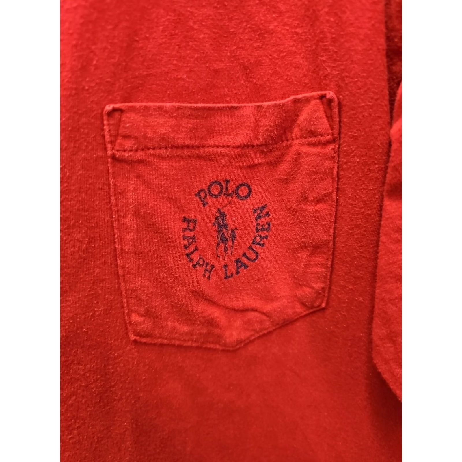 Ralph Lauren VINTAGE Ralph Lauren Pocket T-Shirt Red Size L US Made USA 90s Mens Short Sleeve Cotton Polo Ralph Lauren Pocket T-Shirt Red L 90s Mens Size US L / EU 52-54 / 3 - 4 Thumbnail