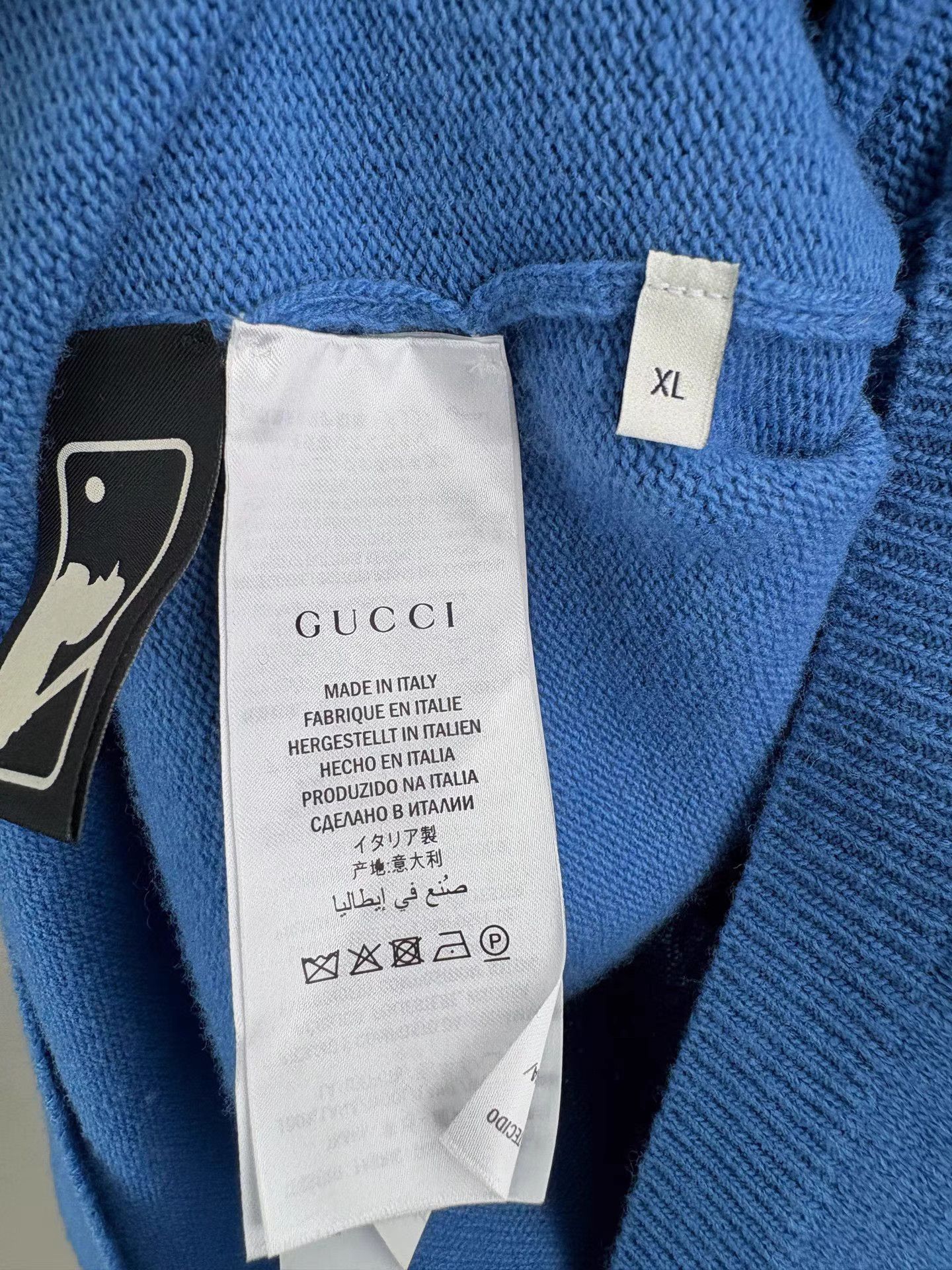 Gucci GUCCI x NY Blue Knit Cardigan Size US XL / EU 56 / 4 - 5 Thumbnail