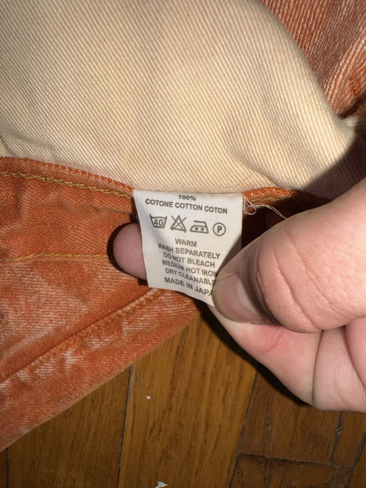 Kapital Kapital Boro Patchwork Repair Denim - Orange Garment Dyed Size US 34 / EU 50 - 6 Thumbnail