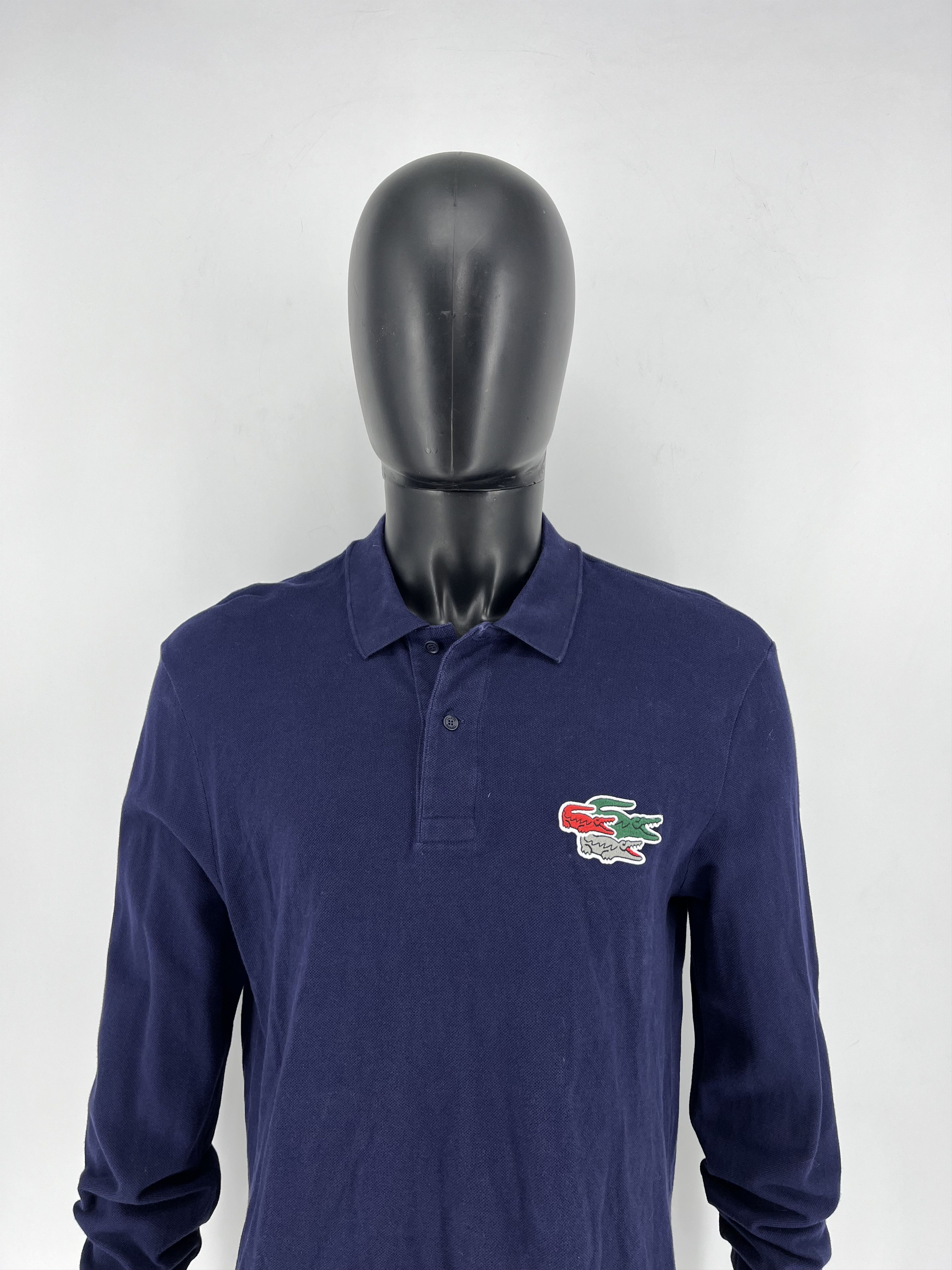 Lacoste × Vintage Lacoste Men's Long Sleeve Holiday Croc Regular Fit Polo Size US L / EU 52-54 / 3 - 1 Thumbnail