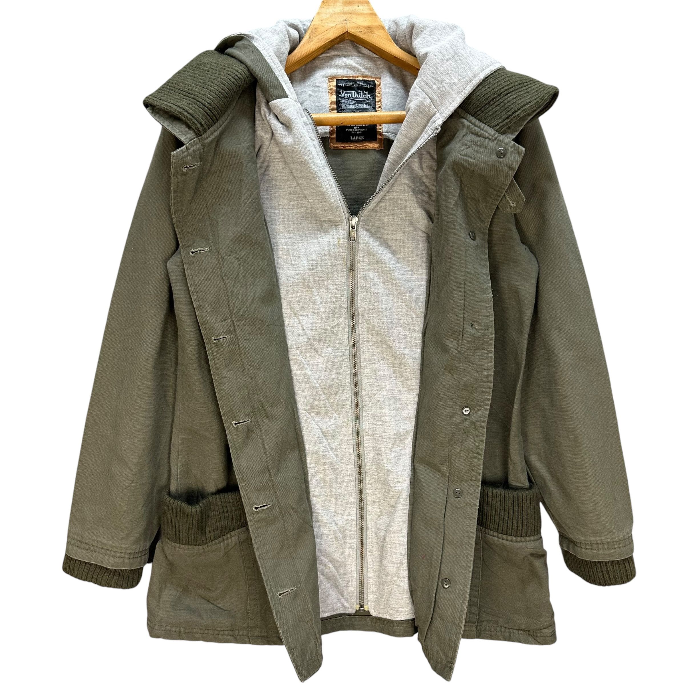 Von Dutch VON DUTCH Double Layered Hoodies Jacket #A56-1278 Size L / US 10 / IT 46 - 8 Thumbnail