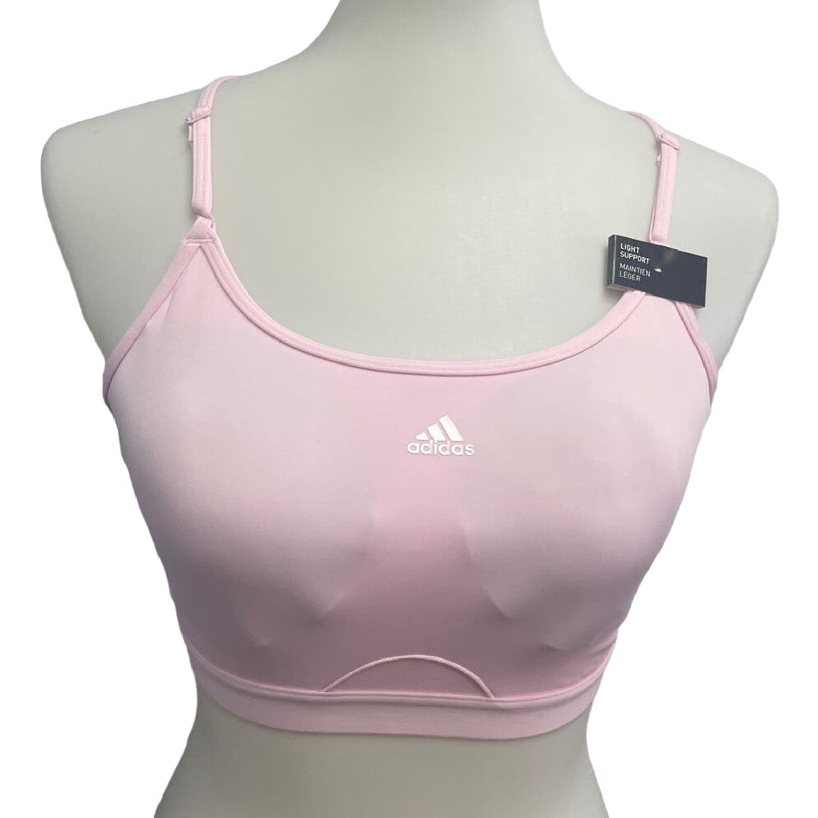 Adidas New Adidas Medium 36AC Pink Light Support Training Sport Bra Size M / US 6-8 / IT 42-44 - 1 Thumbnail