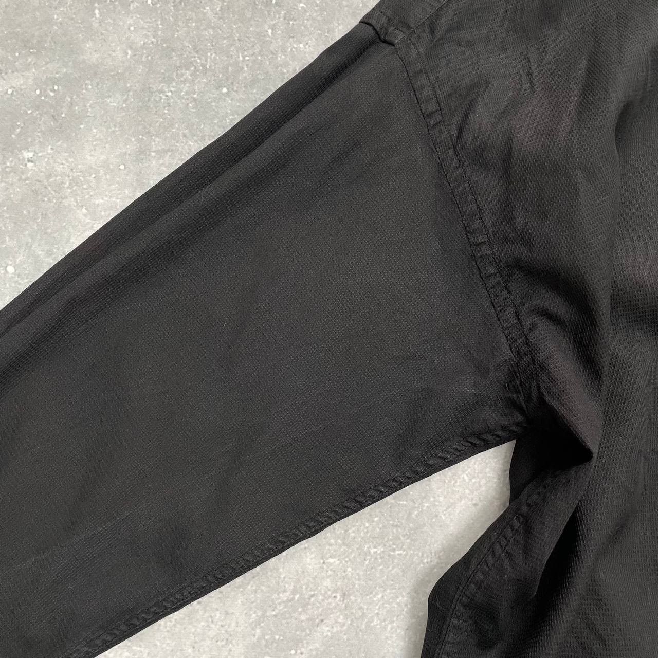 Kenzo × Vintage Vintage Kenzo Homme Nehru Collar LS Button-Up Shirt Black 39 Size US M / EU 48-50 / 2 - 16 Thumbnail