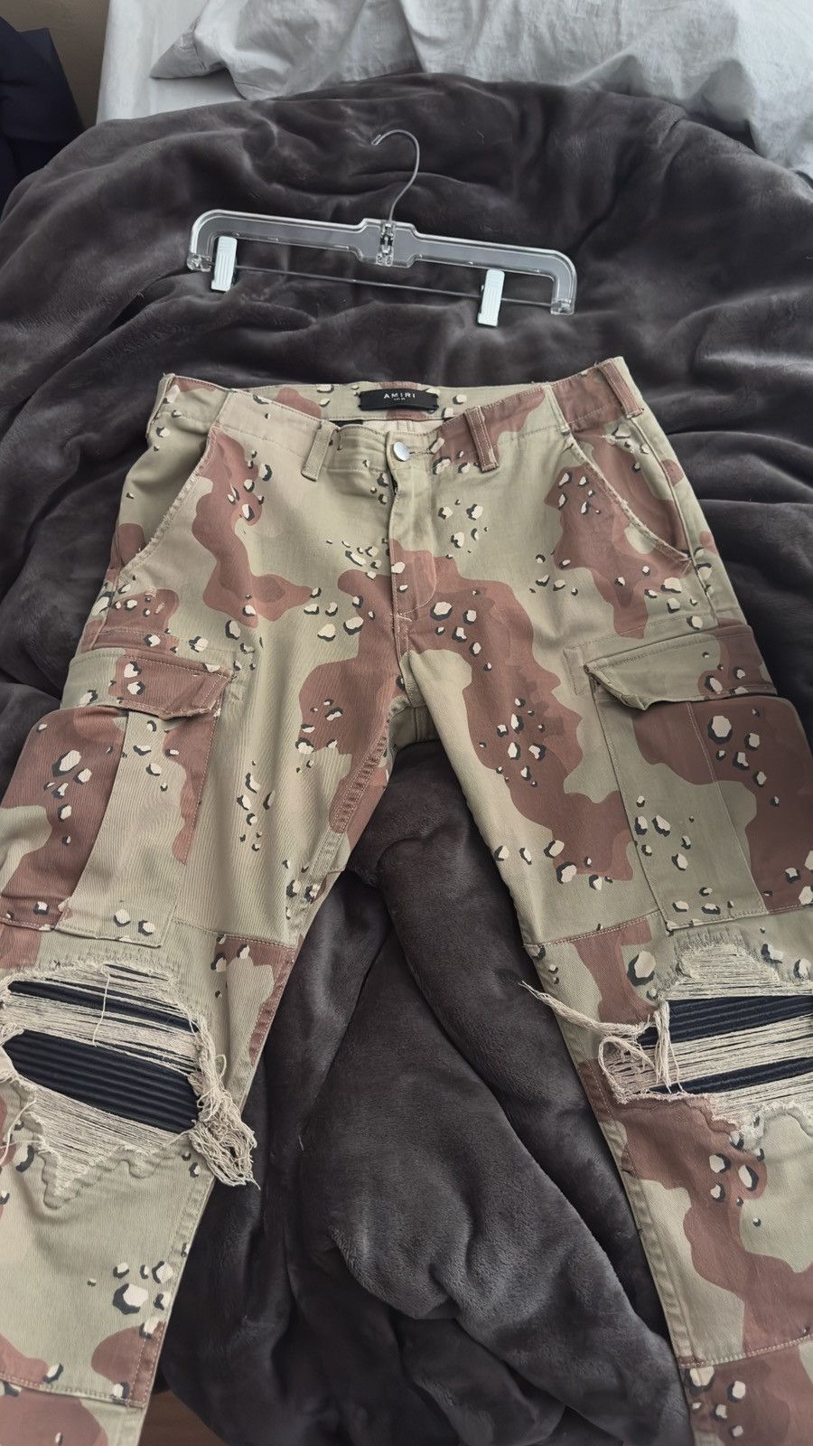 Amiri Amiri MX1 Beige Desert Camo Cargo Jeans size 29 Size US 29 - 12 Thumbnail