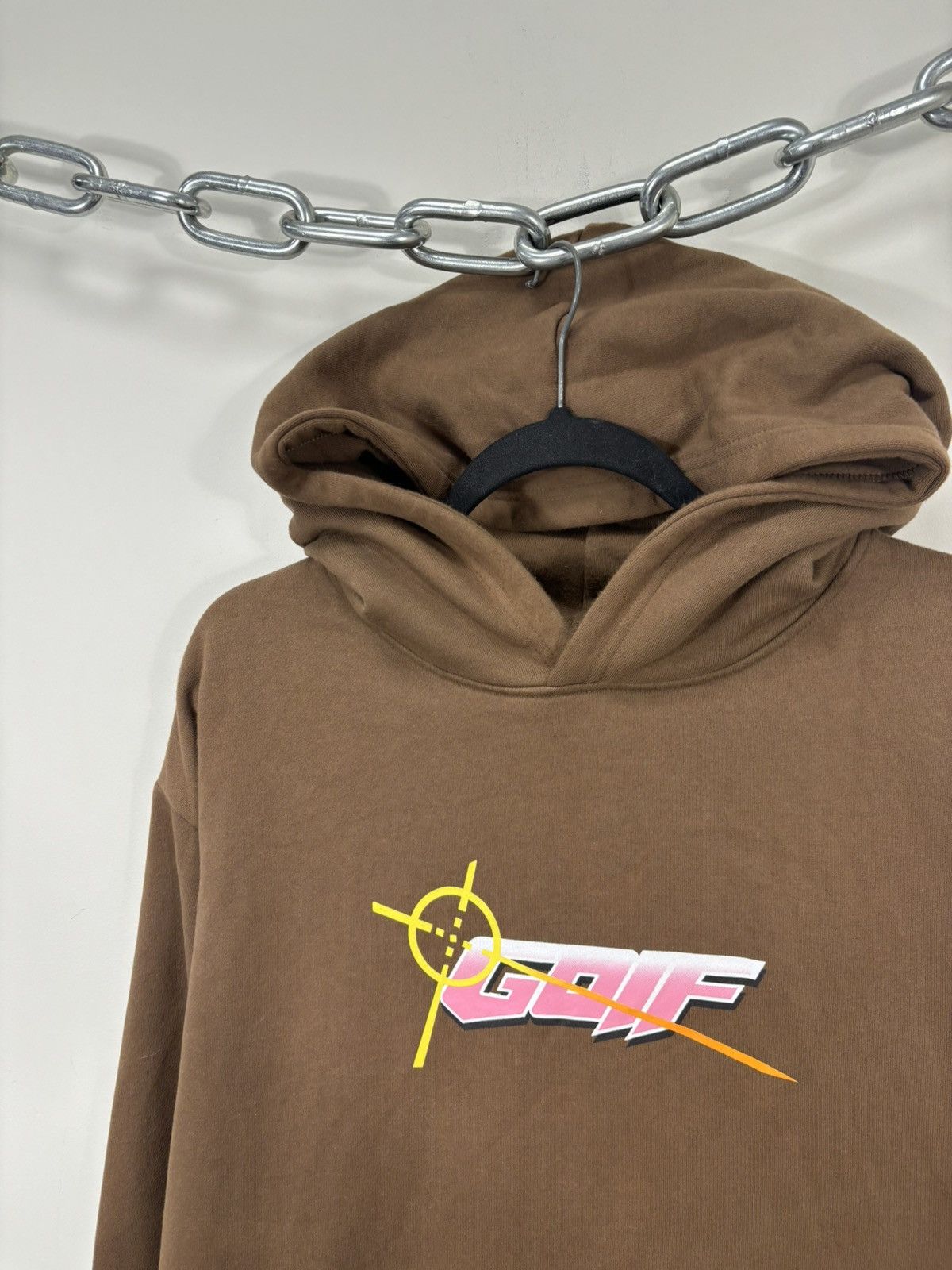 Golf Wang Golf Wang Crisis Logo Y2K Men’s Hype Brown Hoodie Size US XL / EU 56 / 4 - 3 Thumbnail