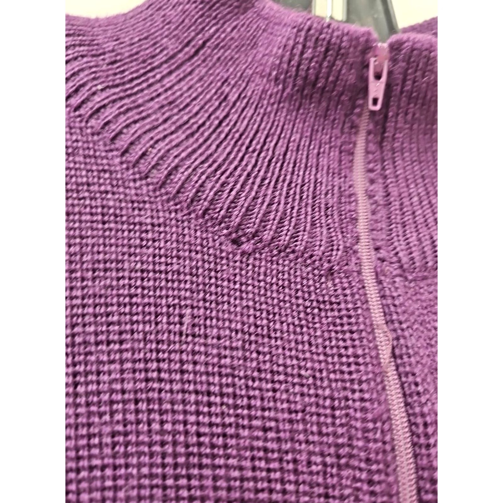 Patagonia VINTAGE Patagonia Sweater Mens Large alpinist Wool Ski Pullover Zip Up 90s Purple Wool 100% Classic Winter Wear Size US L / EU 52-54 / 3 - 3 Thumbnail