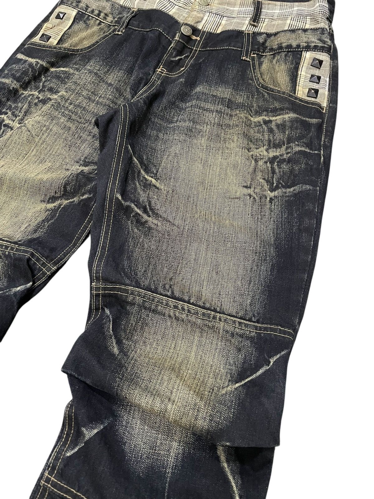 PPFM PPFM Booze & Pills & Powders Double Waist Mud Wash Jeans Size US 32 / EU 48 - 12 Thumbnail