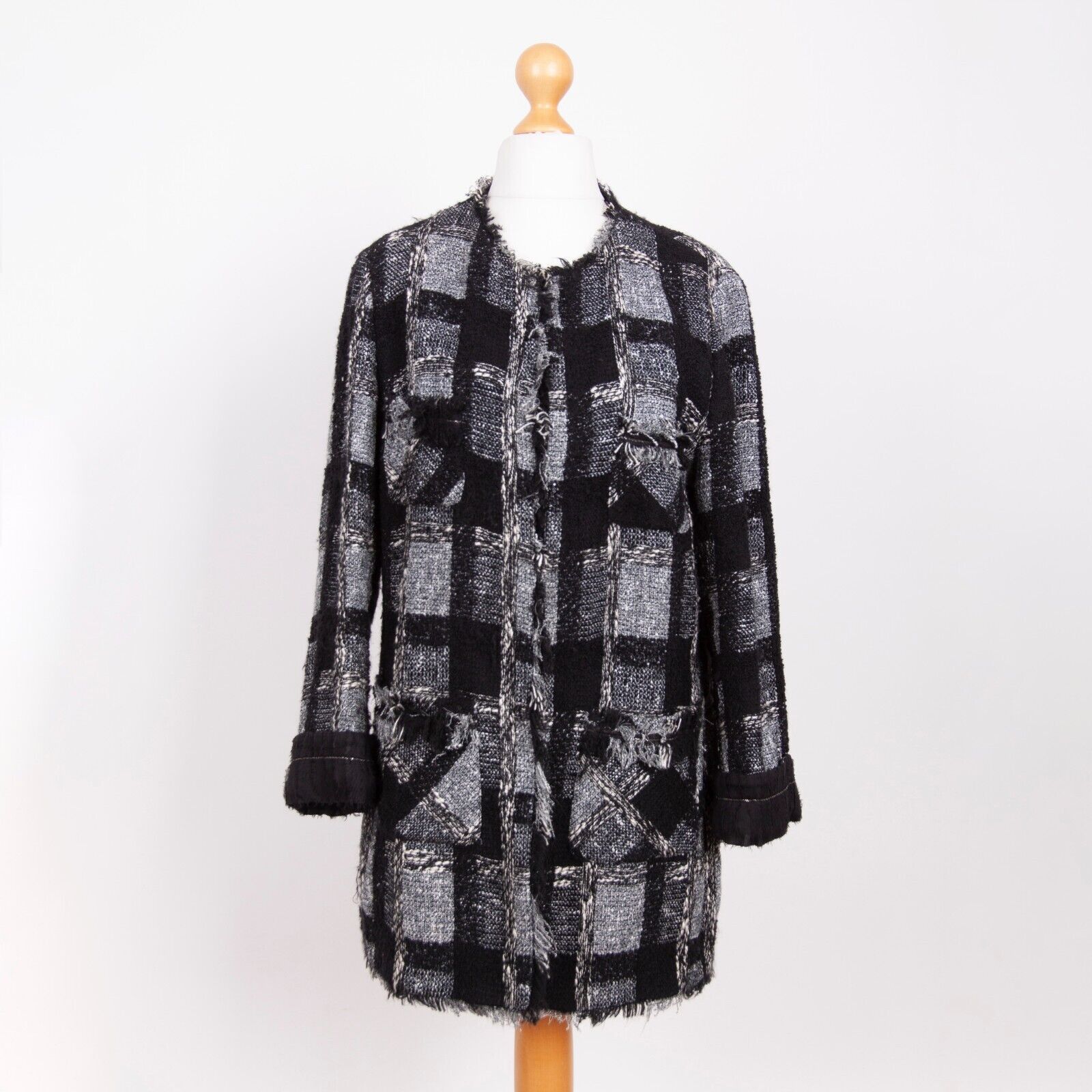 Versace × Versace Jeans Couture Versace Jeans Couture Women's Tweed Wool Cardigan Jacket Size M / US 6-8 / IT 42-44 - 1 Thumbnail