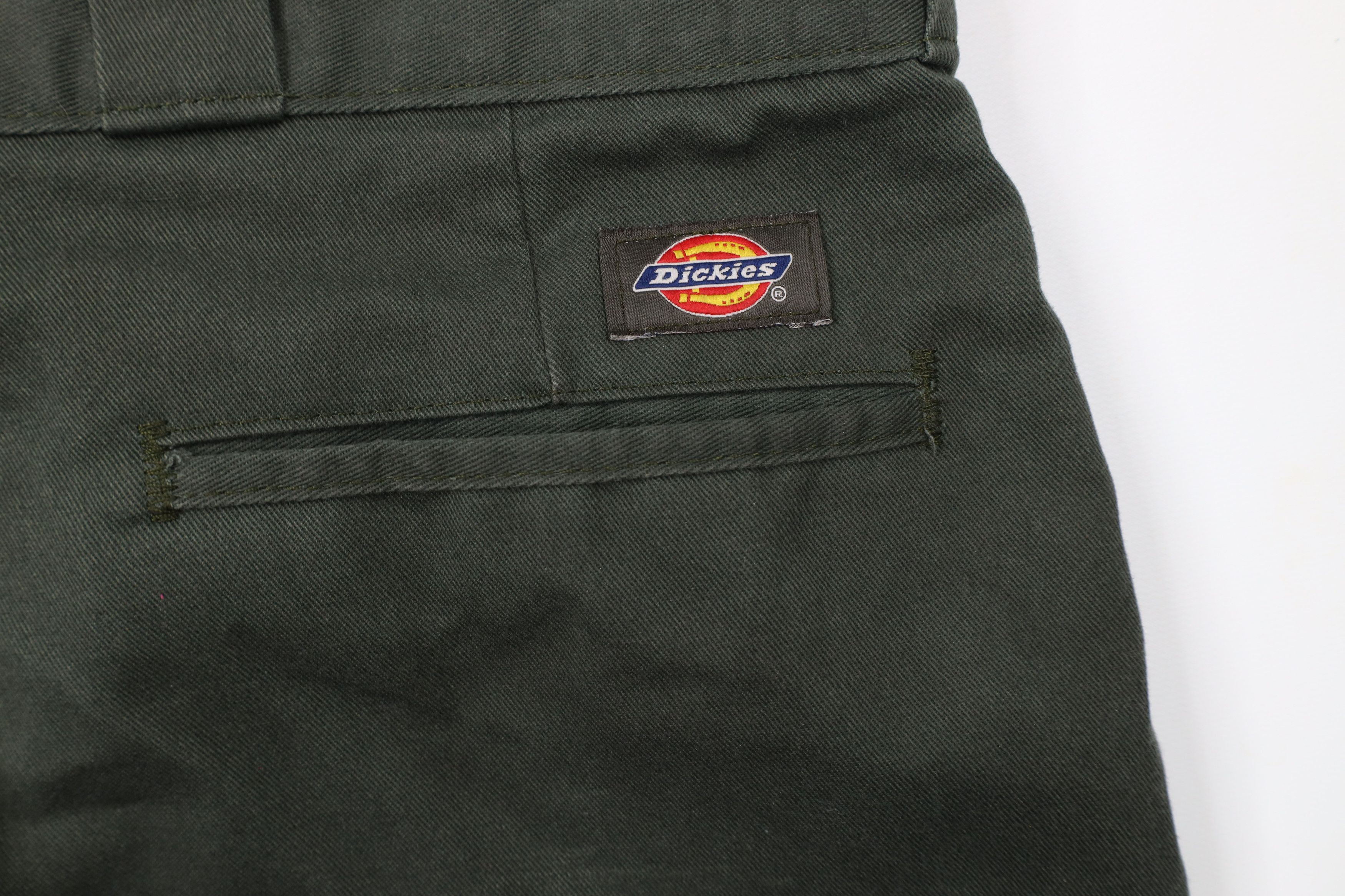 Dickies × Vintage Vintage Dickies Spell Out Wide Leg Original Fit Pants Green Size US 38 / EU 54 - 14 Thumbnail
