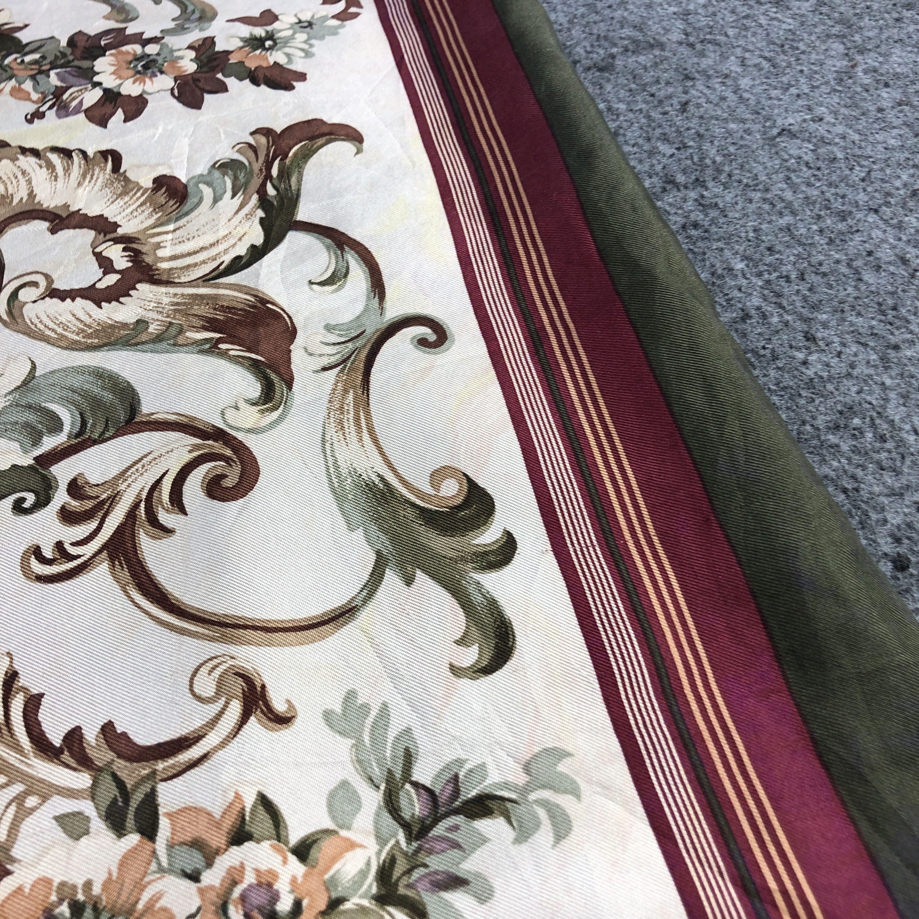 Stefano Ricci Stefano Ricci Floral Hand Rolled Silk Scarf M1179 Size ONE SIZE - 9 Thumbnail