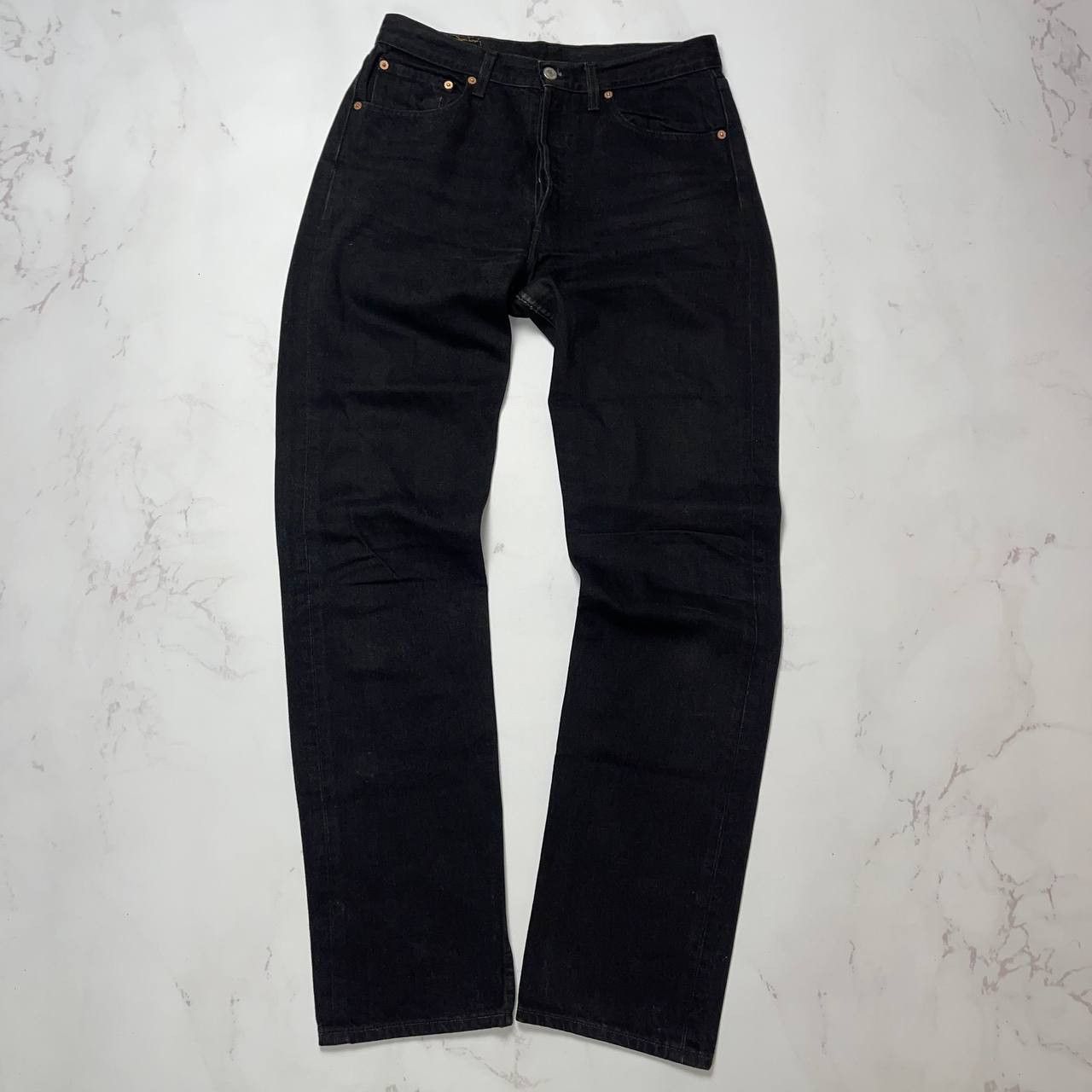 Levi's LEVIS 501 VINTAGE Y2K BLACK DENIM JEANS STREETWEAR STYLE Size US 33 - 3 Thumbnail