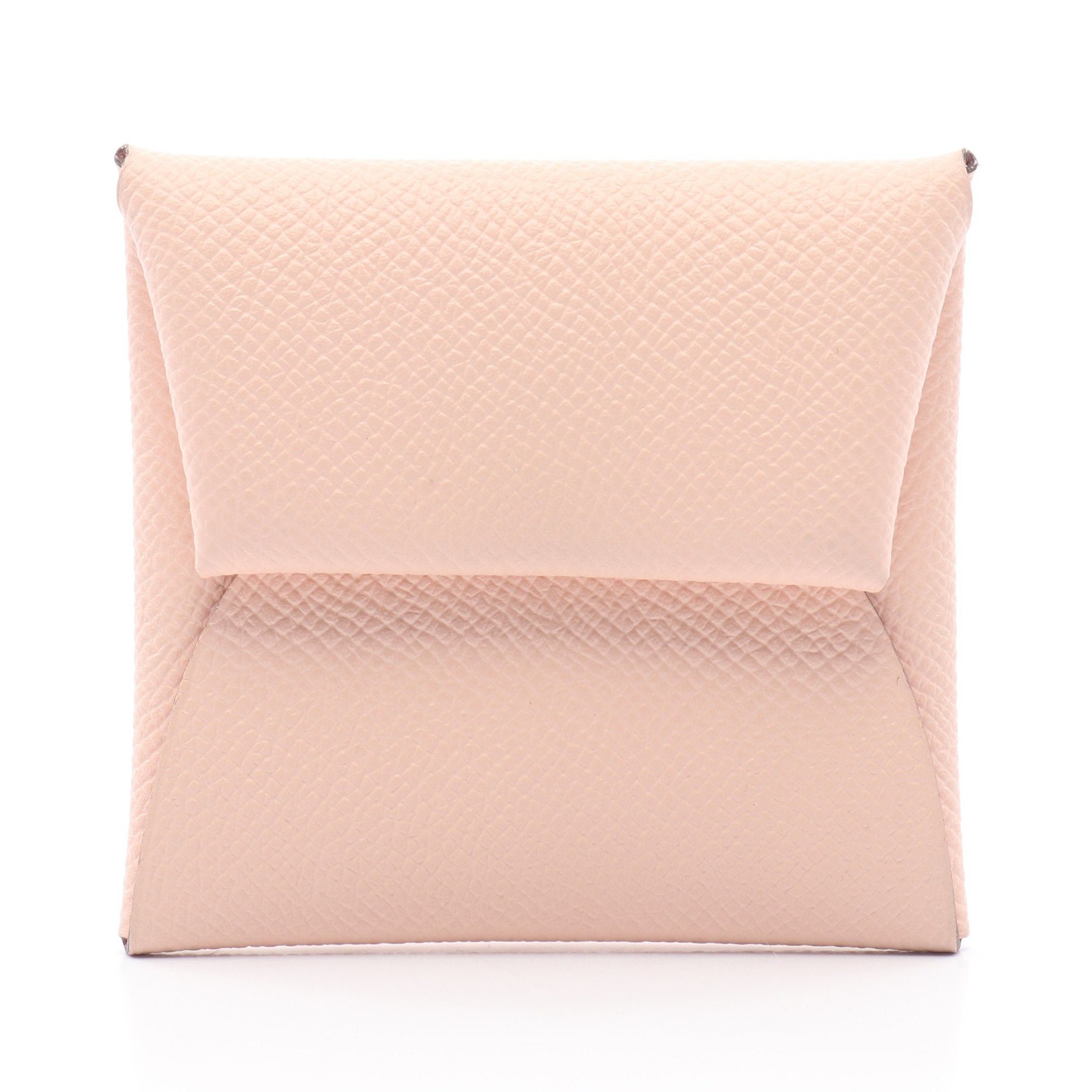 Hermes Hermes Bastia Rose Eglantine Jaipur Coin Purse Veau Epsom Light Pink Silver Hardware C Engraved Size ONE SIZE - 1 Thumbnail