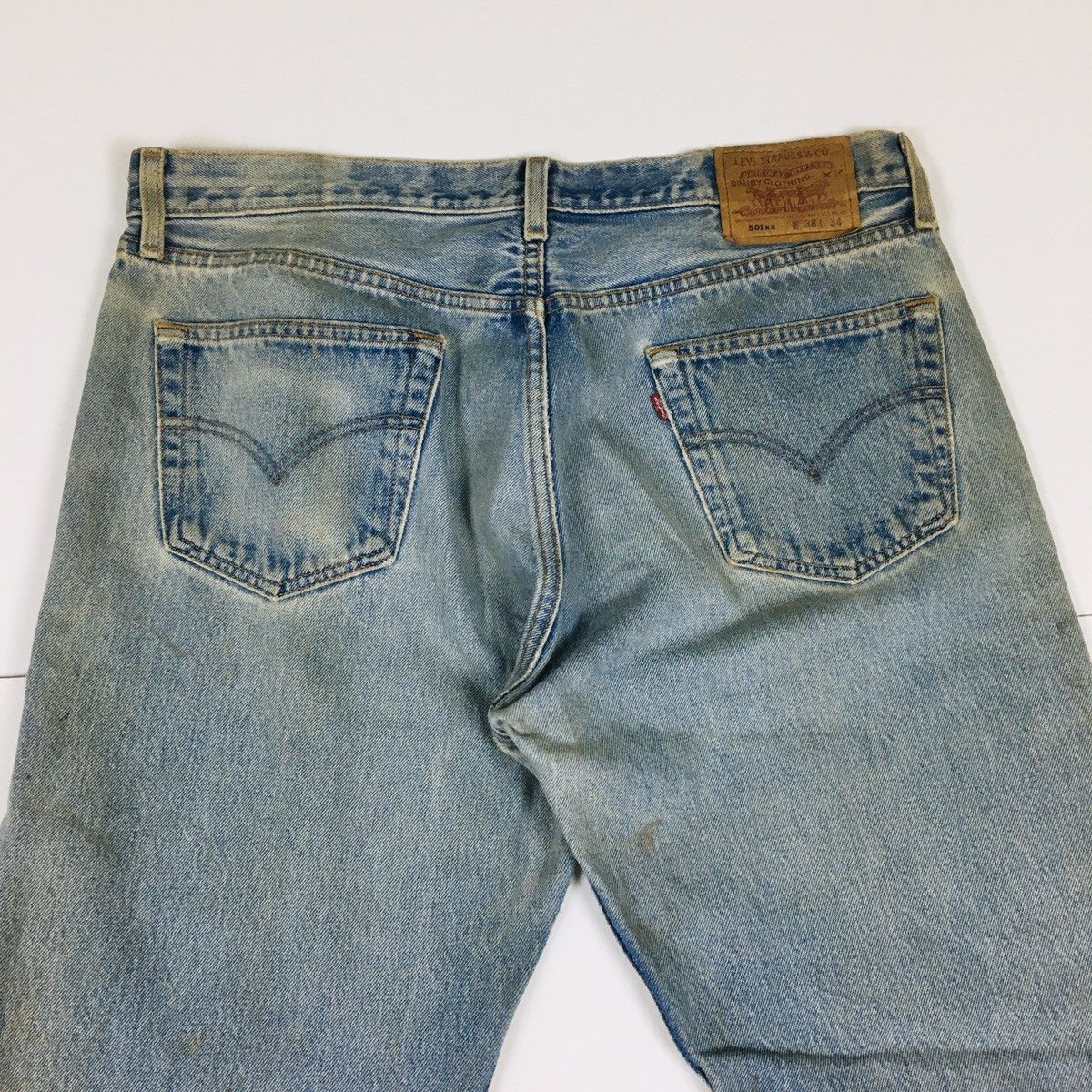 Levi's Vintage Clothing Vintage 90s Levi’s 501xx Distress Size US 38 / EU 54 - 8 Thumbnail