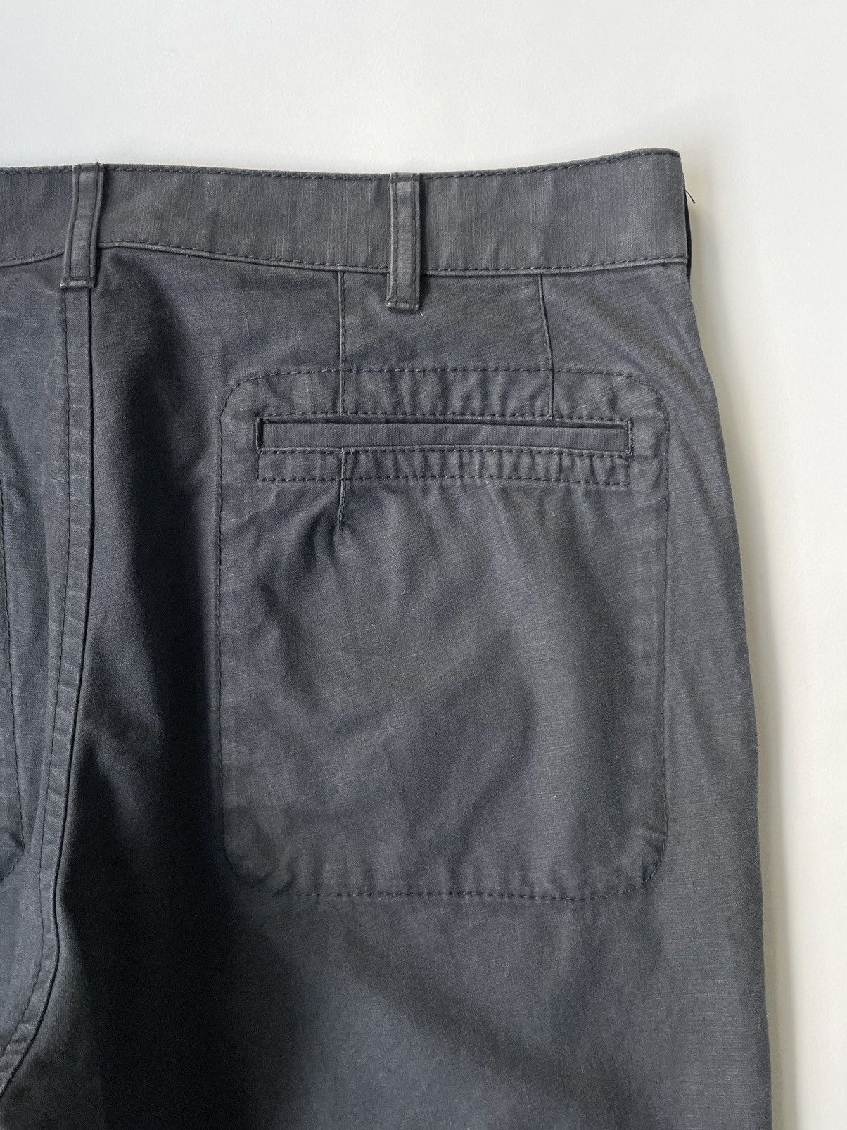 Comme des Garcons Homme A/W 09 Washed Gray Cotton Cargo Trousers Size US 32 / EU 48 - 12 Thumbnail